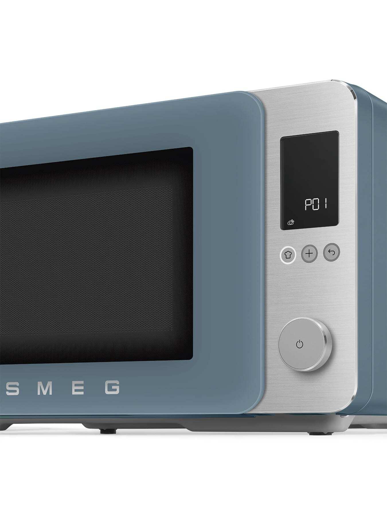 Image 4 of 7 of Smeg Microwave with Oven, Air Fry, Grill, Storm Blue