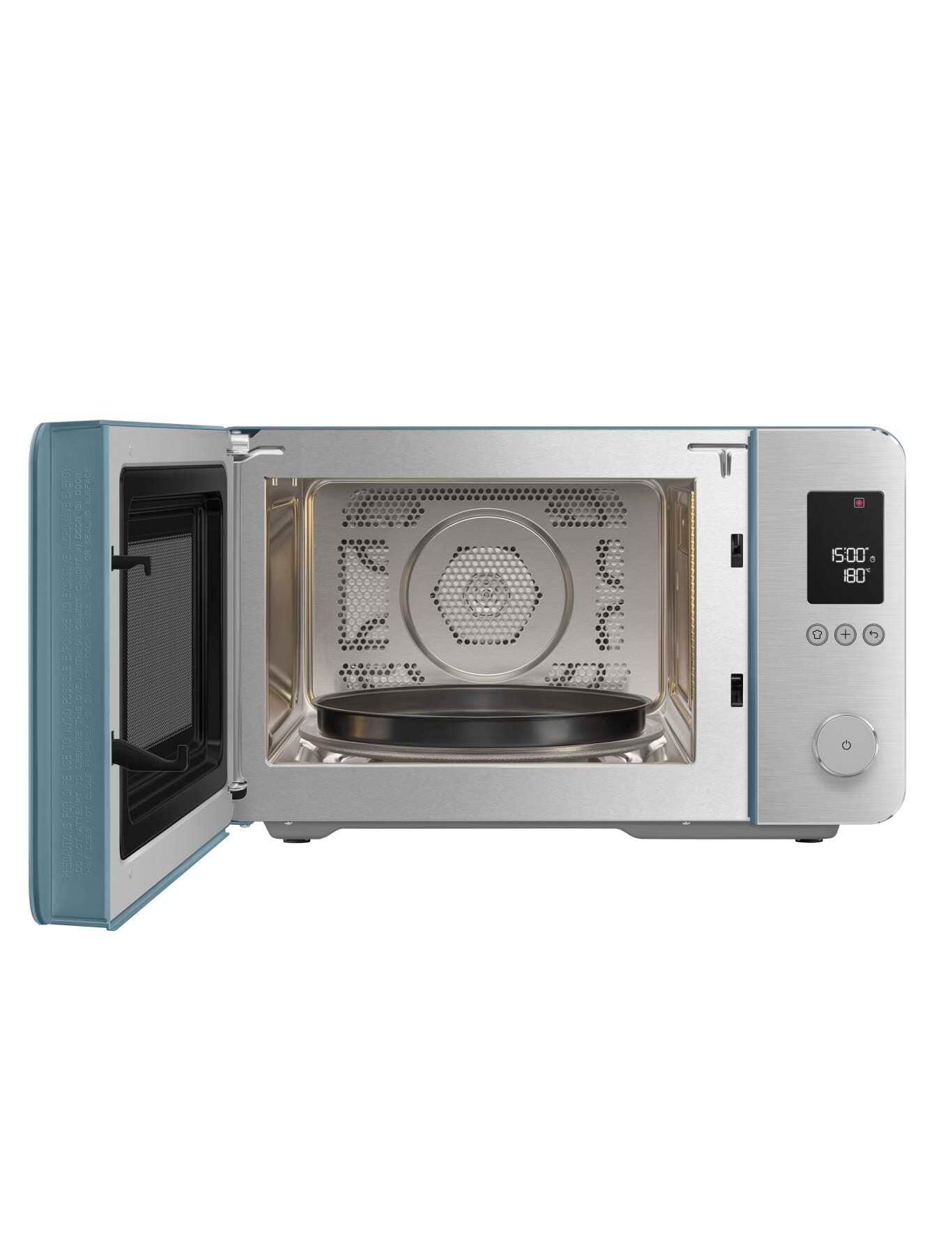 Image 5 of 7 of Smeg Microwave with Oven, Air Fry, Grill, Storm Blue