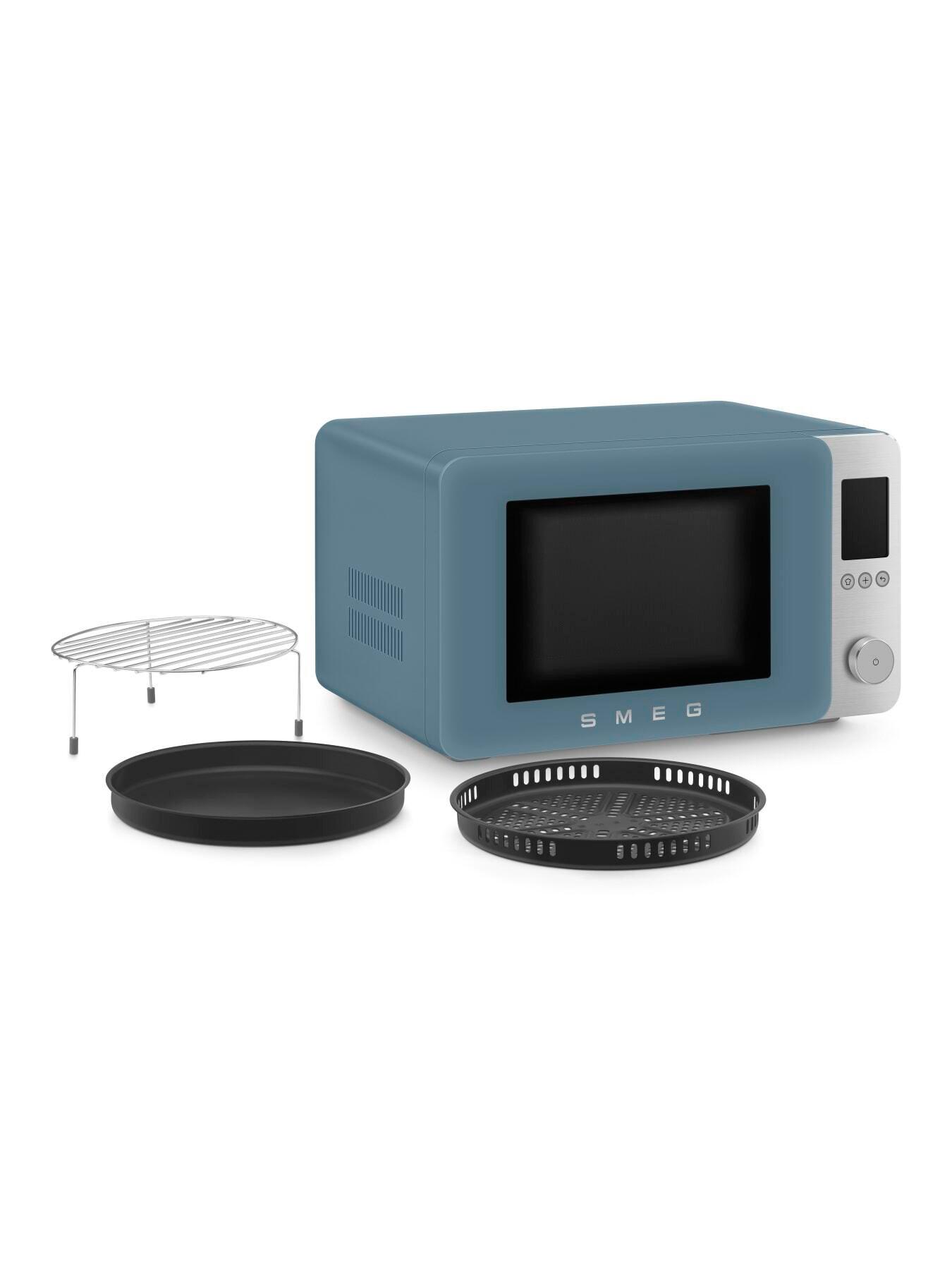 Image 6 of 7 of Smeg Microwave with Oven, Air Fry, Grill, Storm Blue