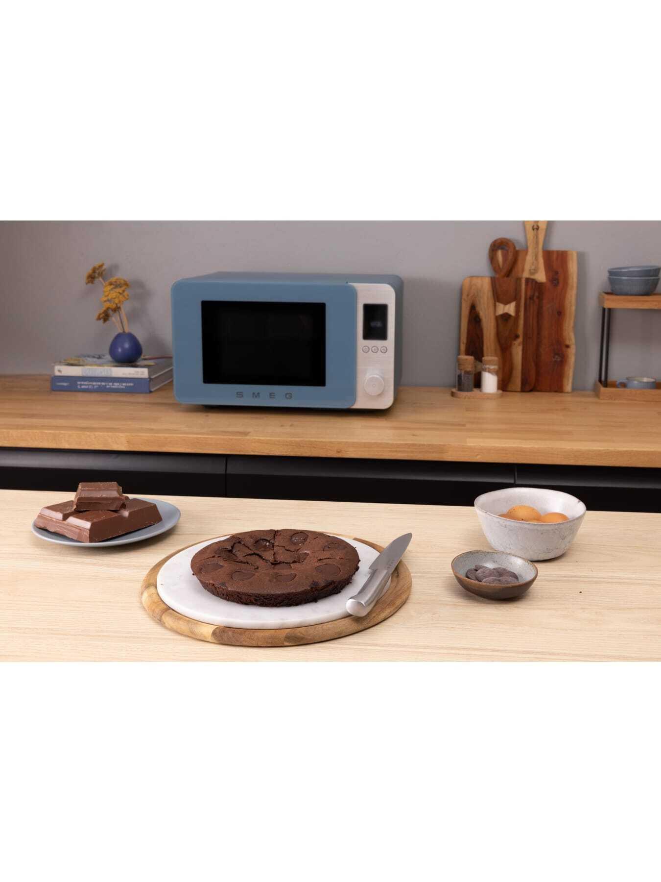 Image 7 of 7 of Smeg Microwave with Oven, Air Fry, Grill, Storm Blue