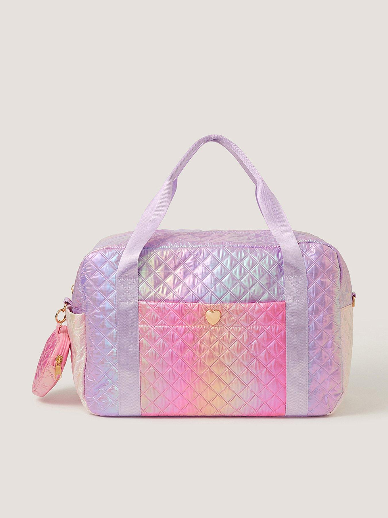 Image 1 of 4 of Monsoon Girls Quilted Shimmer Weekender Bag - Multi