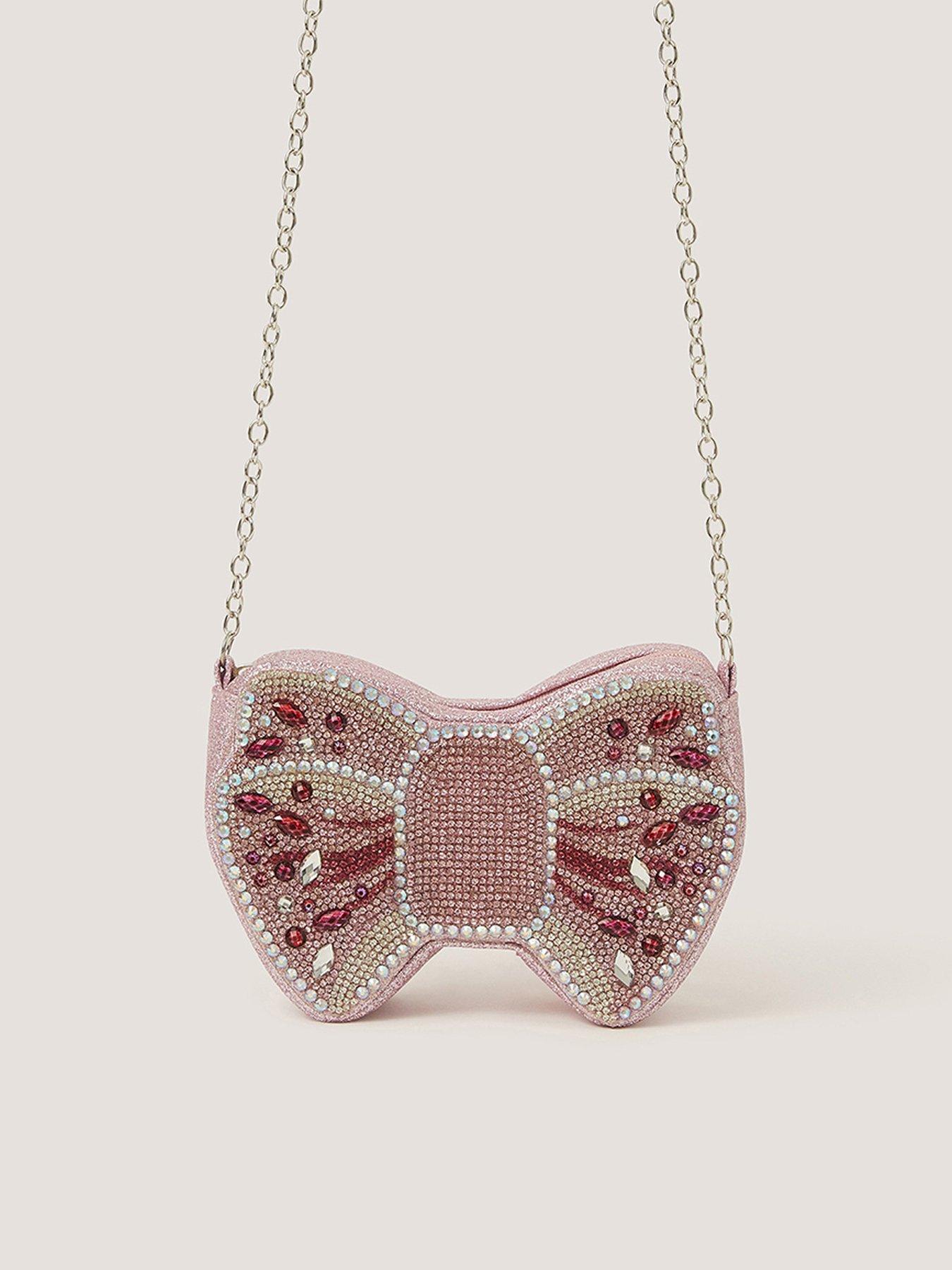Image 1 of 4 of Monsoon Girls Dazzle Bow Bag - Multi