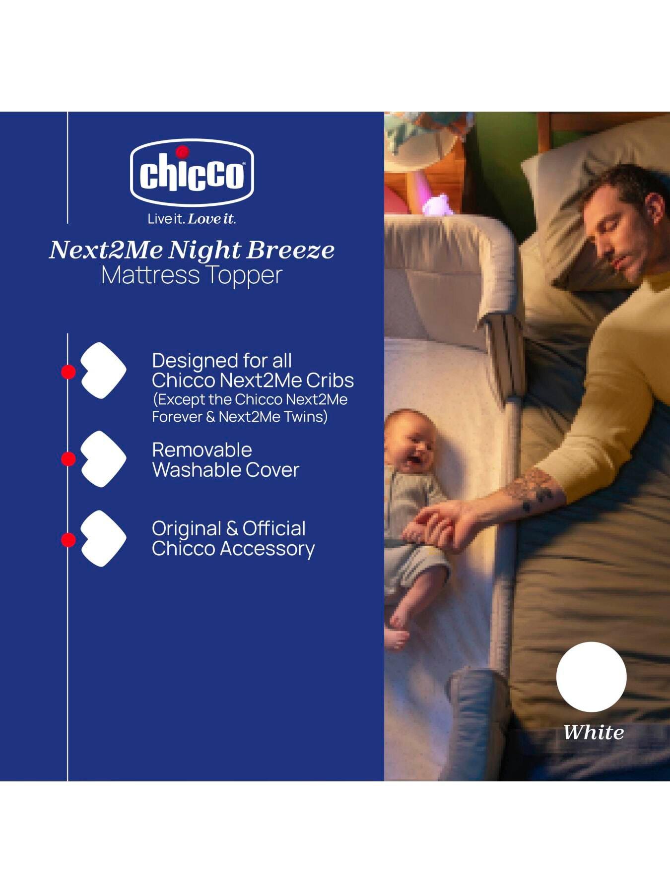 Image 3 of 5 of Chicco Next2Me Night Breeze Mattress Topper for Next2Me Standard Mattress, White