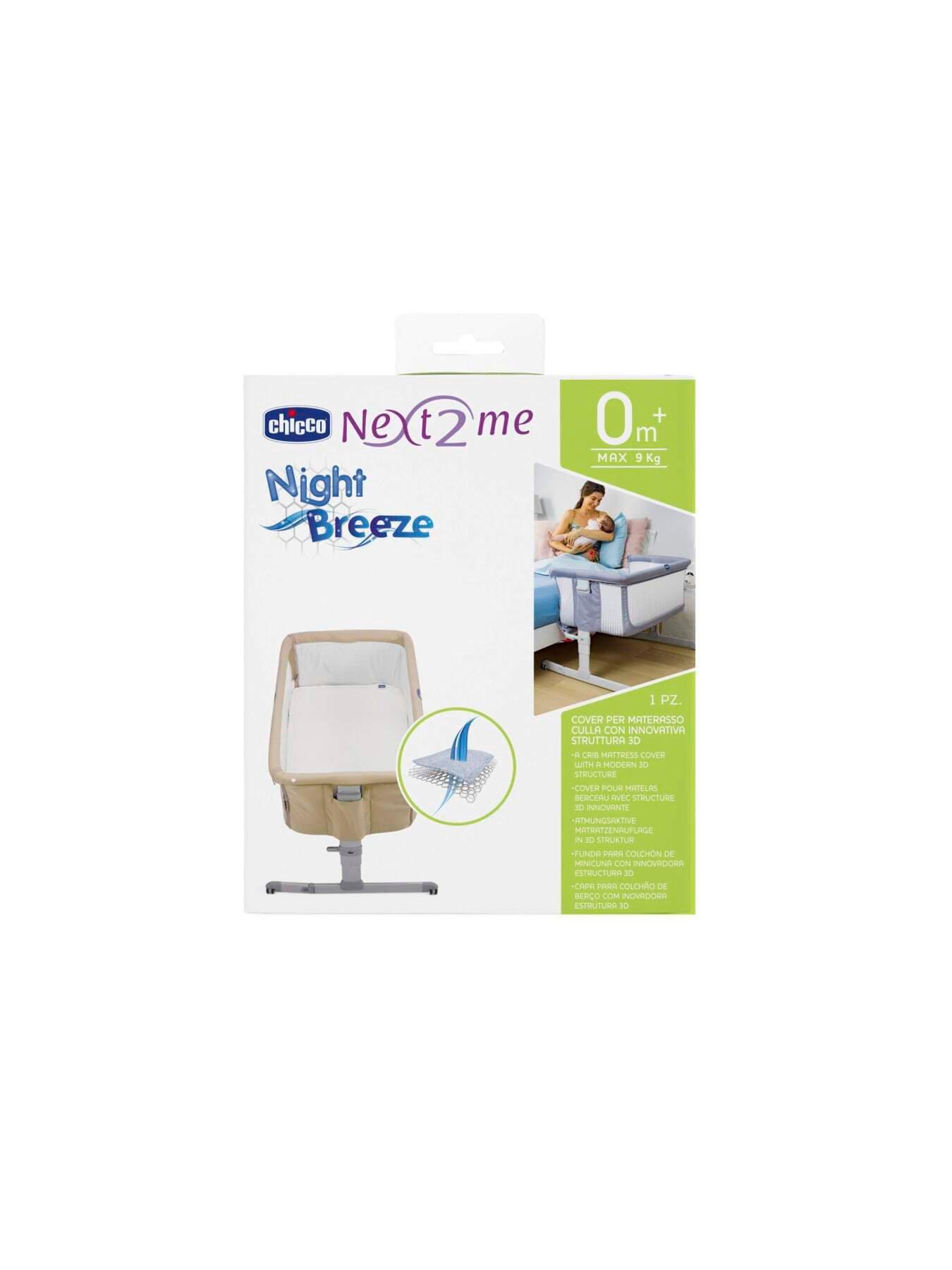 Image 4 of 5 of Chicco Next2Me Night Breeze Mattress Topper for Next2Me Standard Mattress, White