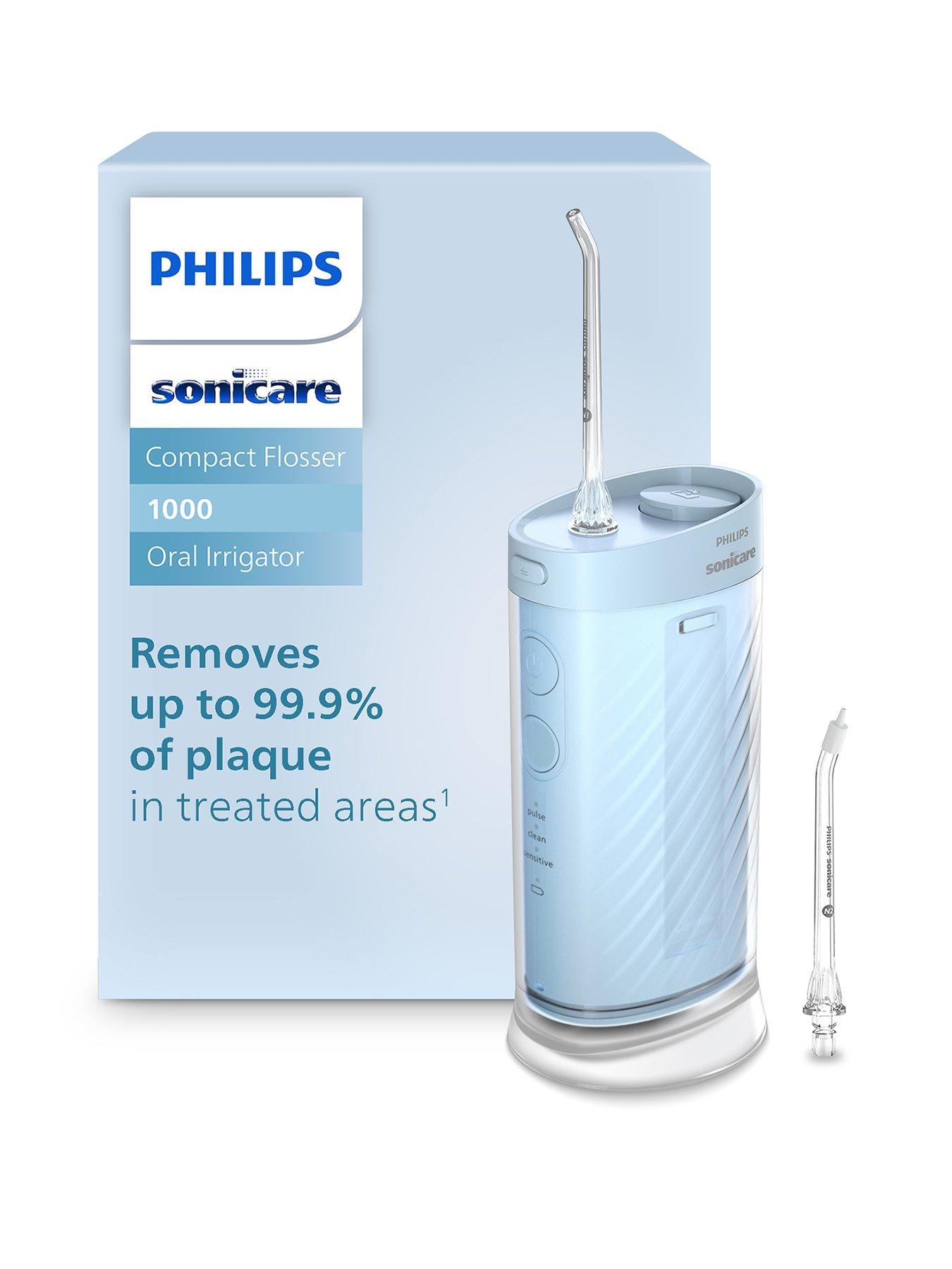 Image 1 of 8 of Philips Philips Sonicare Compact Flosser 1000 - Portable Water Flosser with 3 Flossing Modes, IPX7 Waterproof Oral Irrigator, Travel friendly, Blue, HX3333/24
