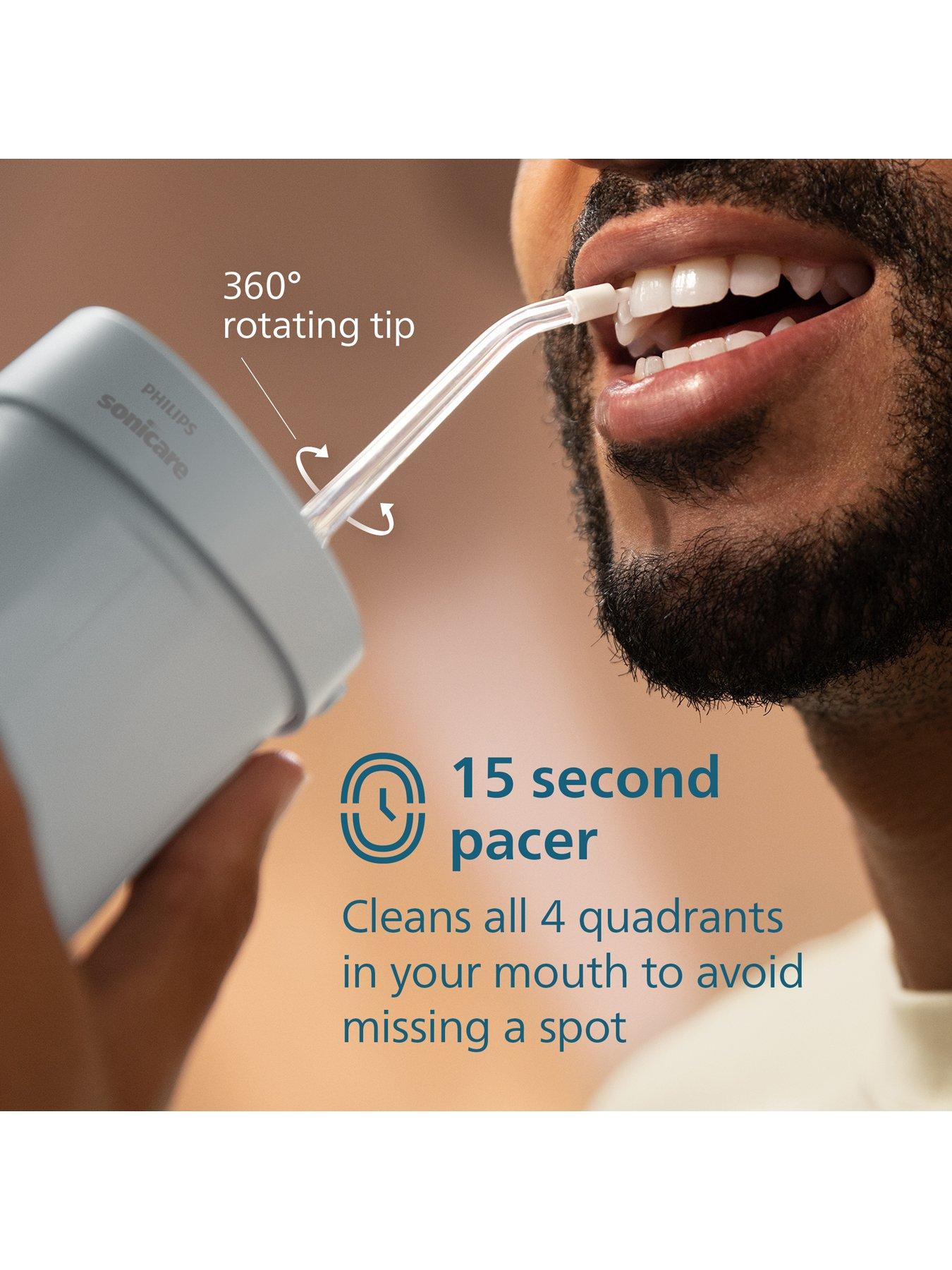 Image 5 of 8 of Philips Philips Sonicare Compact Flosser 1000 - Portable Water Flosser with 3 Flossing Modes, IPX7 Waterproof Oral Irrigator, Travel friendly, Blue, HX3333/24