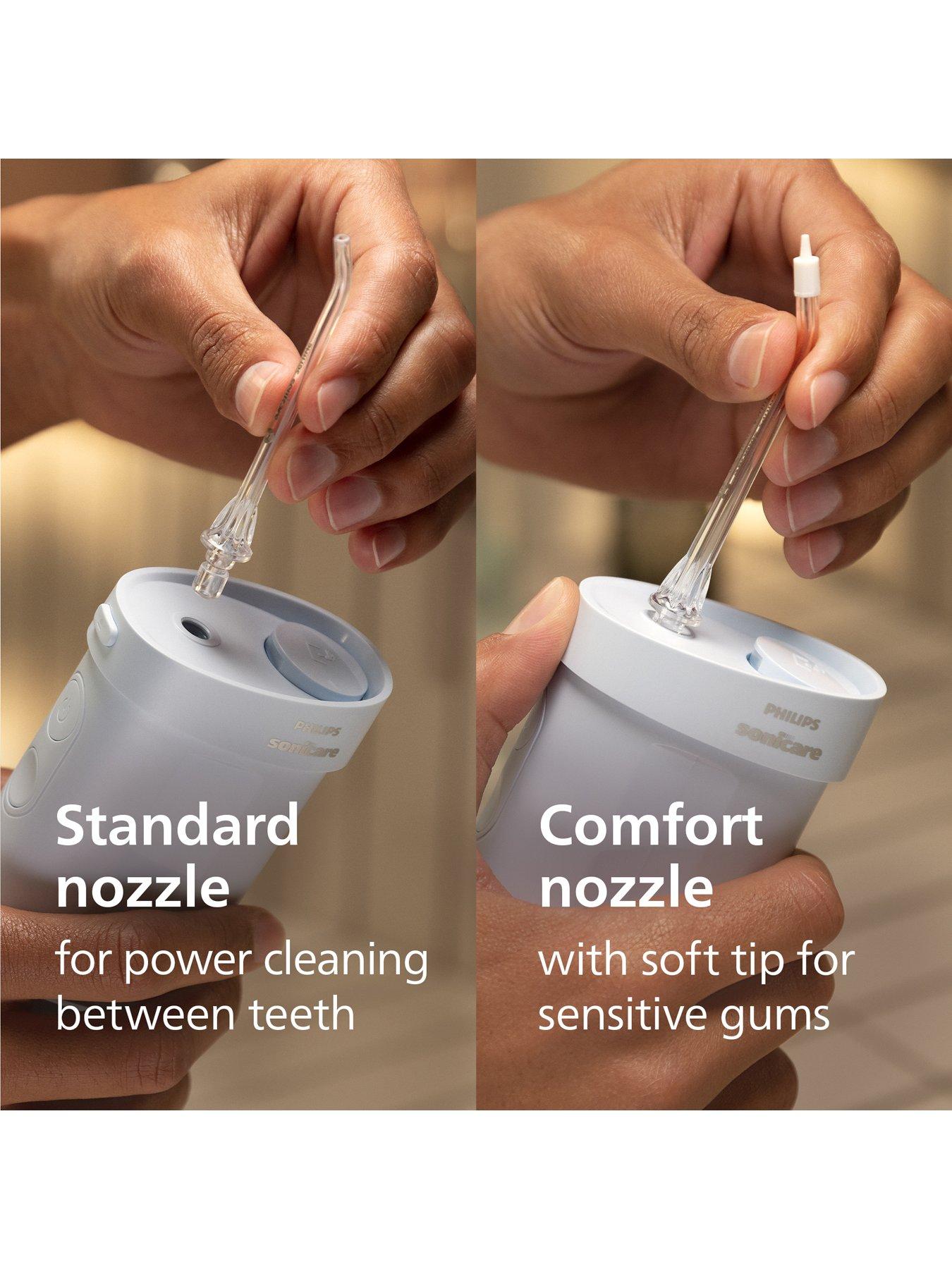 Image 7 of 8 of Philips Philips Sonicare Compact Flosser 1000 - Portable Water Flosser with 3 Flossing Modes, IPX7 Waterproof Oral Irrigator, Travel friendly, Blue, HX3333/24