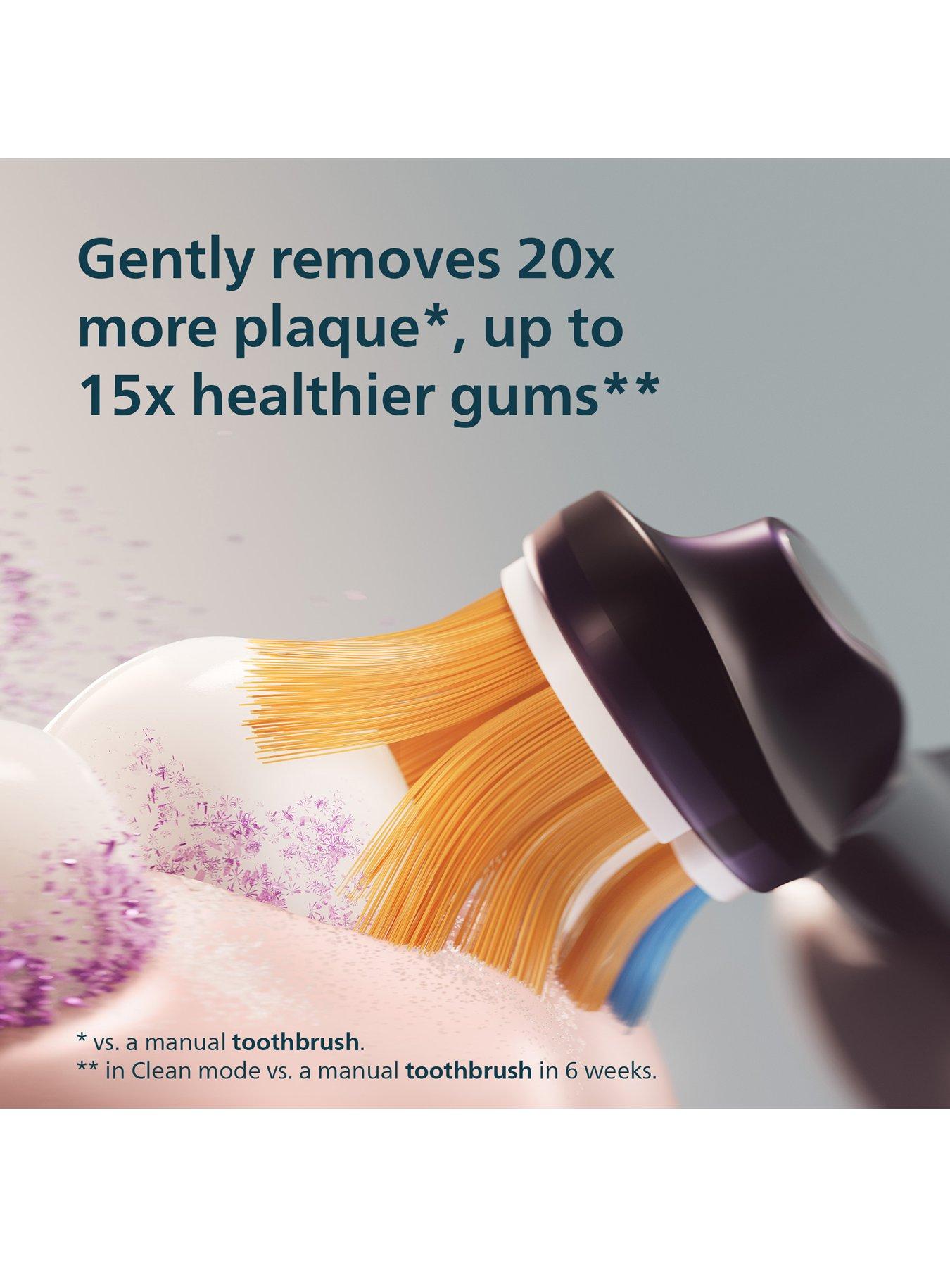 Image 3 of 8 of Philips Philips Sonicare Next-Generation DiamondClean 9000 Electric Toothbrush - Smart Coverage Feedback, Smart Pressure Feedback, 21 Settings, Midnight Green, HX9213/84