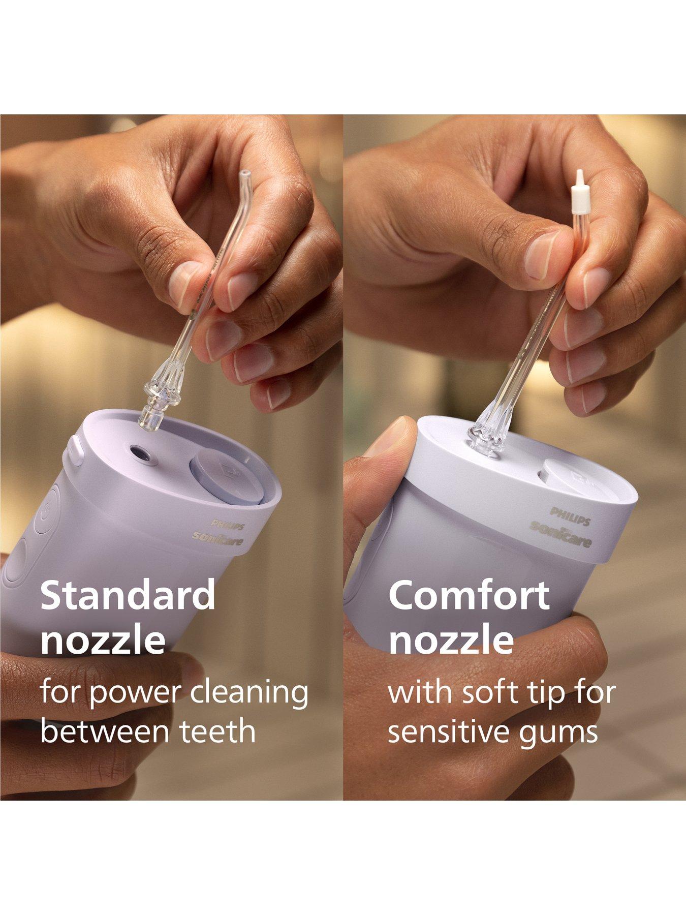 Image 7 of 8 of Philips Philips Sonicare Compact Flosser 1000 - Portable Water Flosser with 3 Flossing Modes, IPX7 Waterproof Oral Irrigator, Travel friendly, Purple, HX3333/23