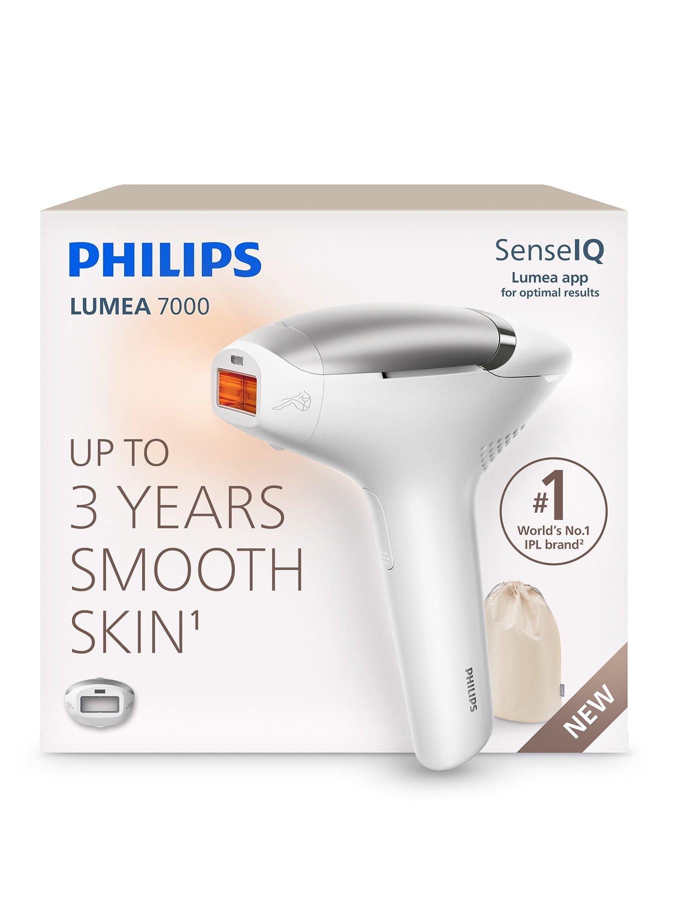 Philips Lumea 7000 IPL Hair Removal Device - Long-lasting Salon-like Laser Hair Removal Alternative, Easy Home Use, Medical Grade Safety, Attachment for Body & Legs, BRI871/02
