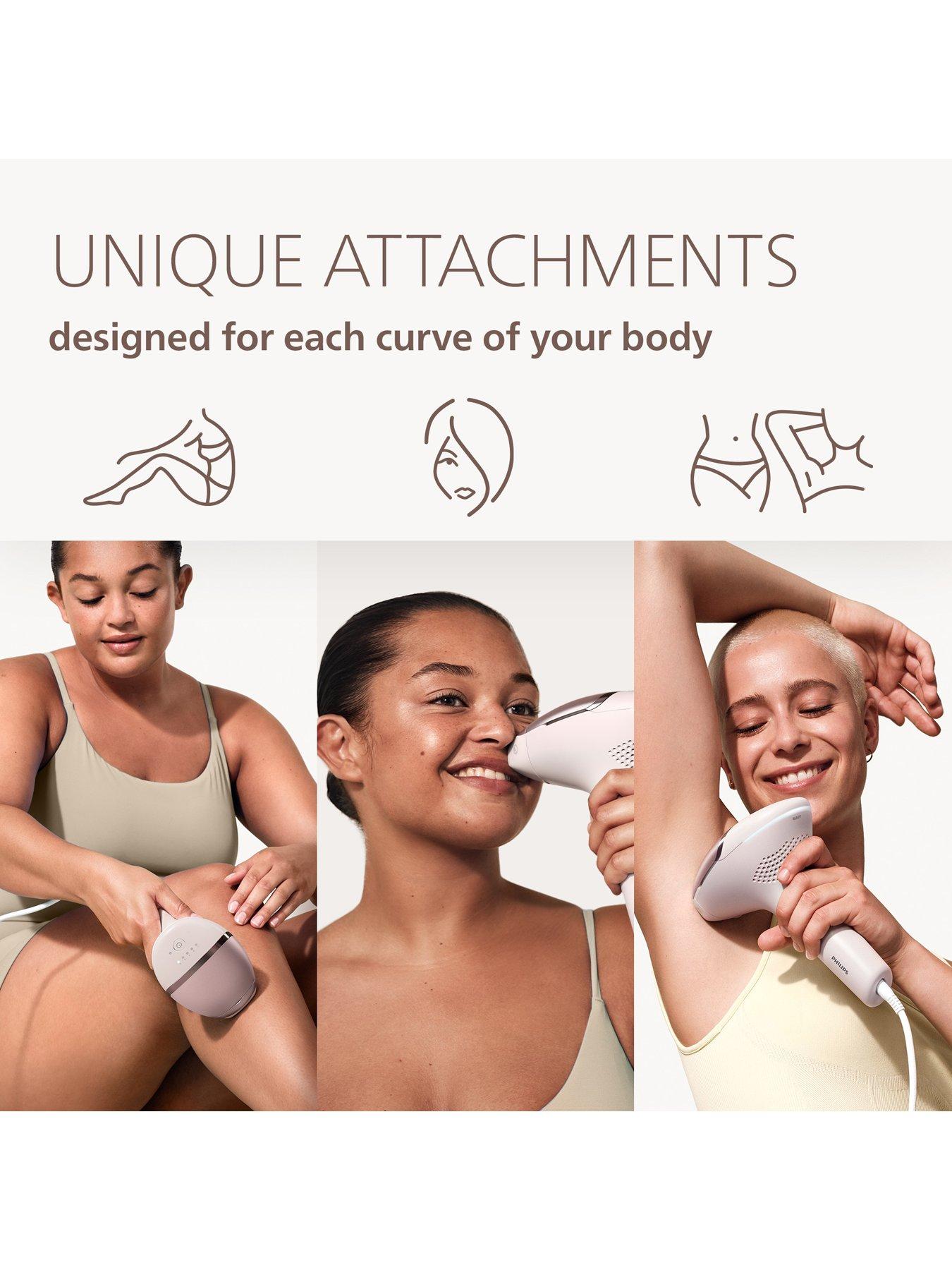 Image 4 of 7 of Philips Philips Lumea Seires 9000 Delicate Care IPL BRI878/02 Elegant Pink with 3 attachments