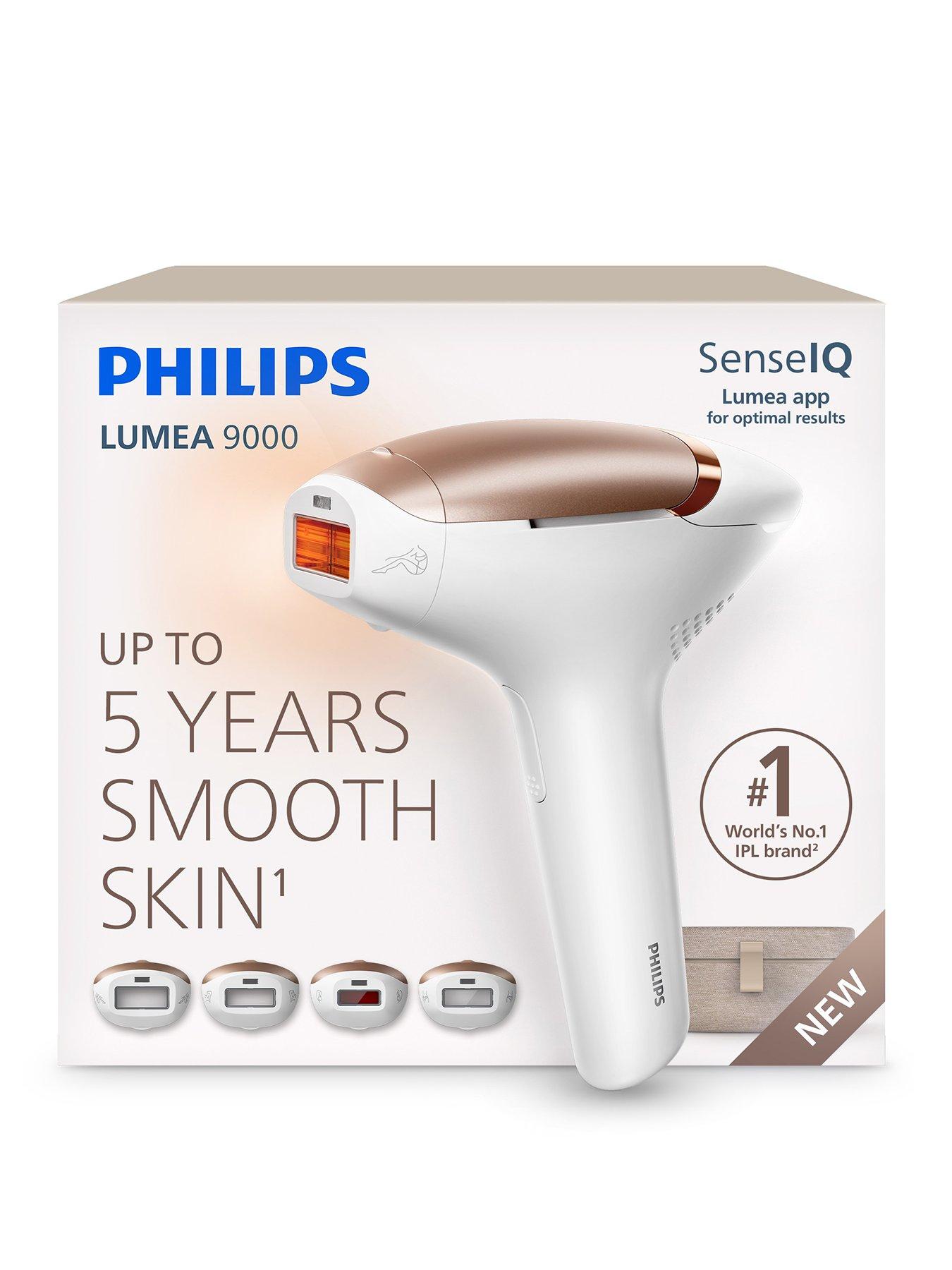 Image 1 of 7 of Philips Philips Lumea Seires 9000 Delicate Care IPL BRI904/02 Rose Champagne with Beauty Box and 4 attachments