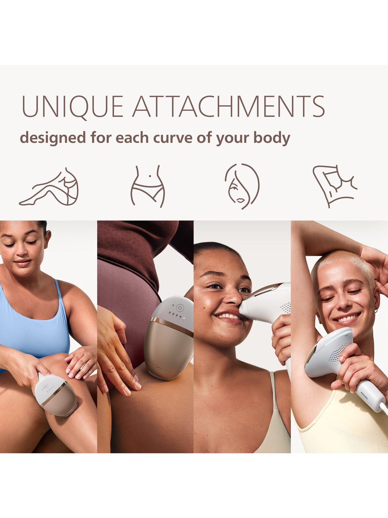 Image 4 of 7 of Philips Philips Lumea Seires 9000 Delicate Care IPL BRI904/02 Rose Champagne with Beauty Box and 4 attachments