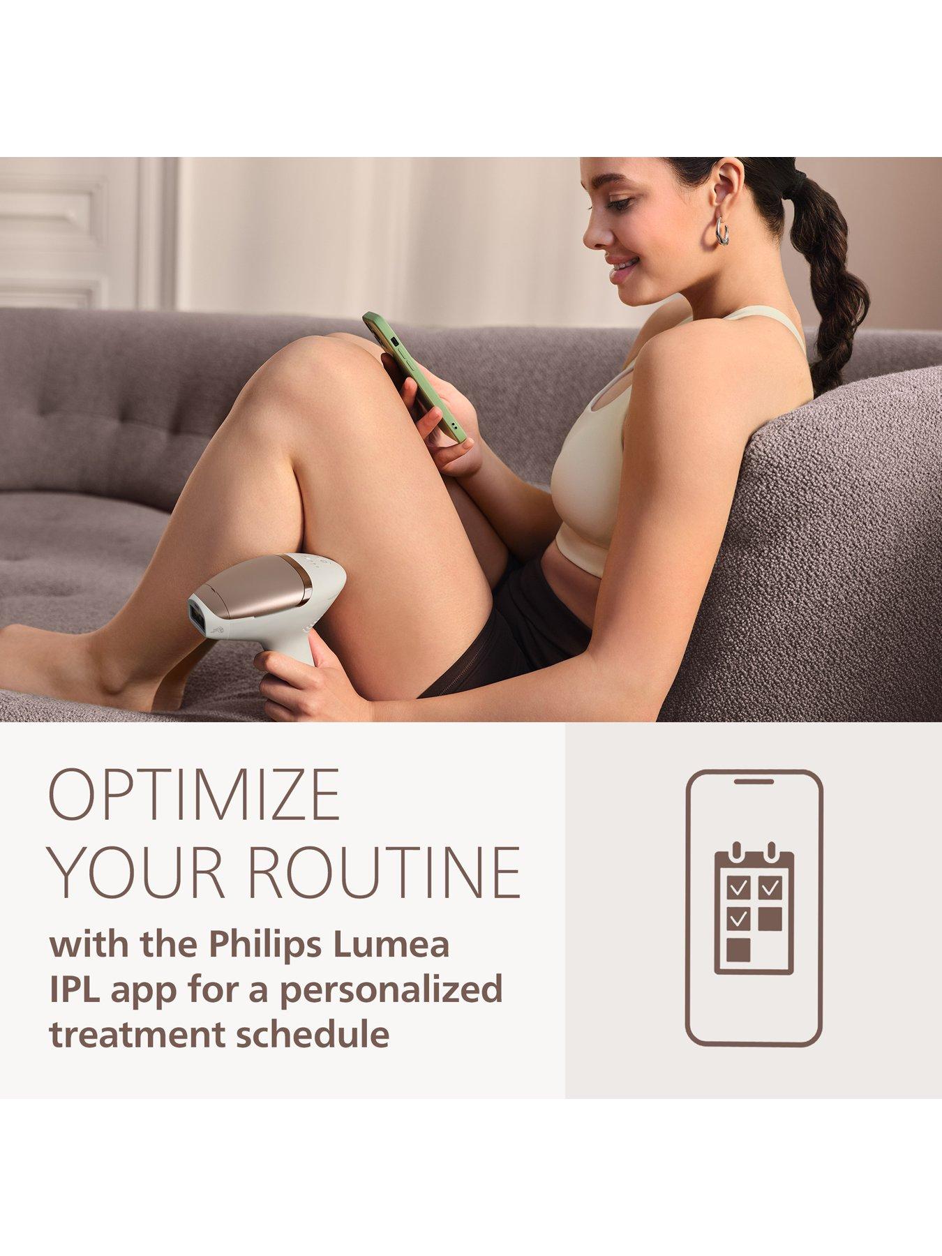 Image 7 of 7 of Philips Philips Lumea Seires 9000 Delicate Care IPL BRI904/02 Rose Champagne with Beauty Box and 4 attachments