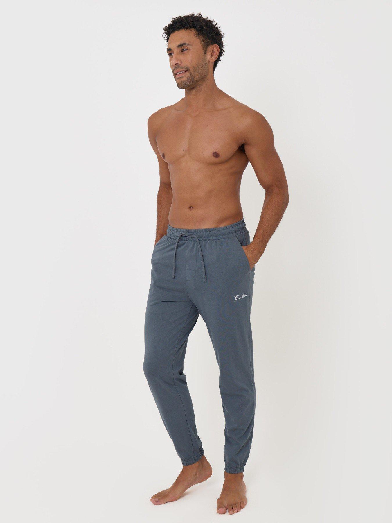 Image 4 of 5 of Threadbare Mens 2 Pack Cuffed Jogging Bottoms - Black