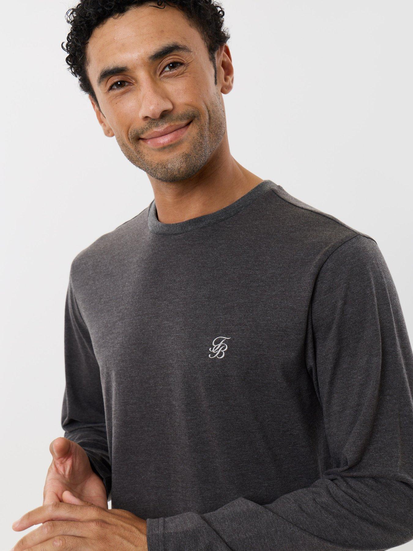 Image 4 of 4 of Threadbare Mens Lansdown Cotton-Rich Pyjama Set - Grey