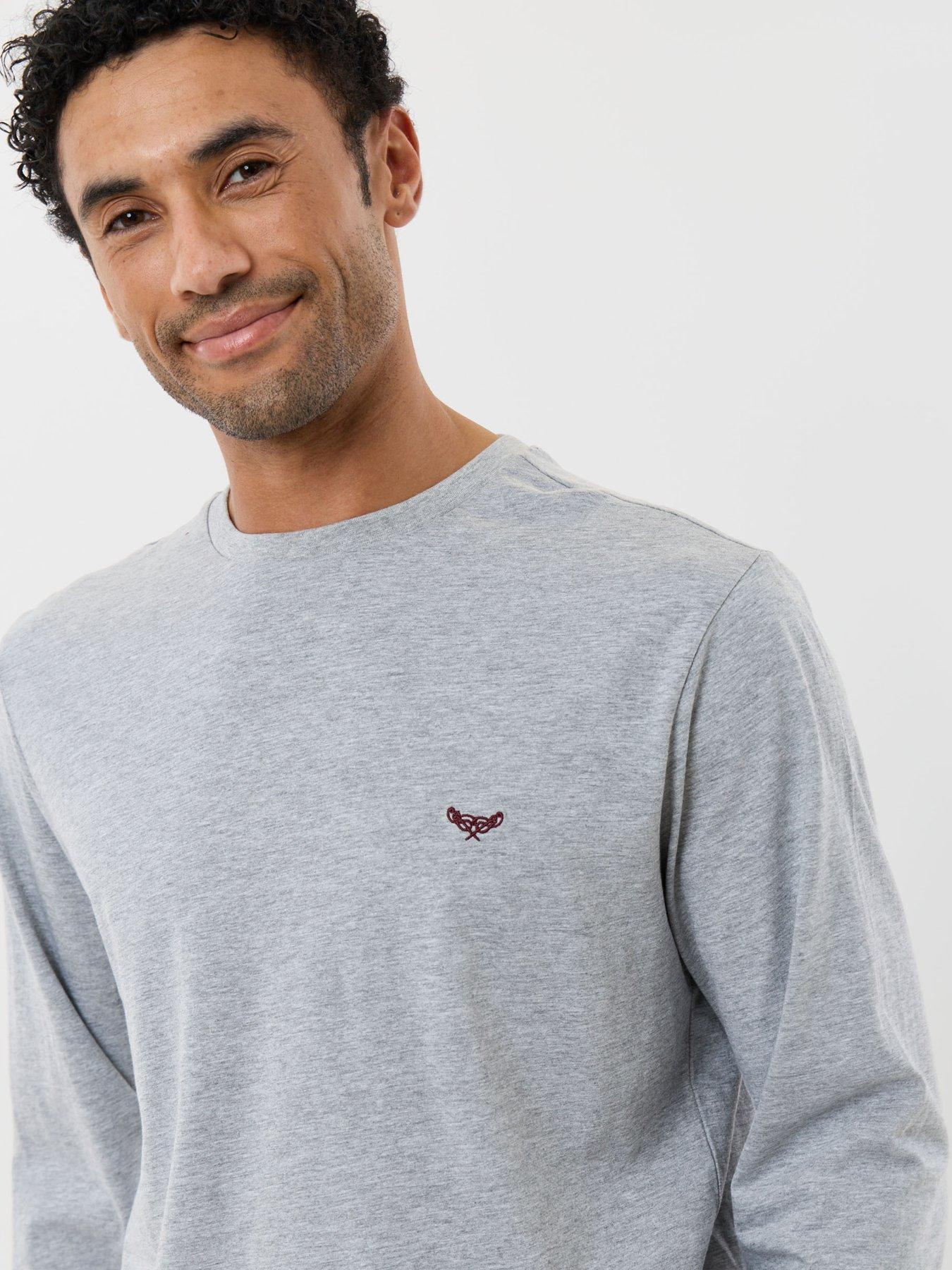Image 4 of 4 of Threadbare Mens Top &amp; Flannel Trousers Pyjama Set - Grey