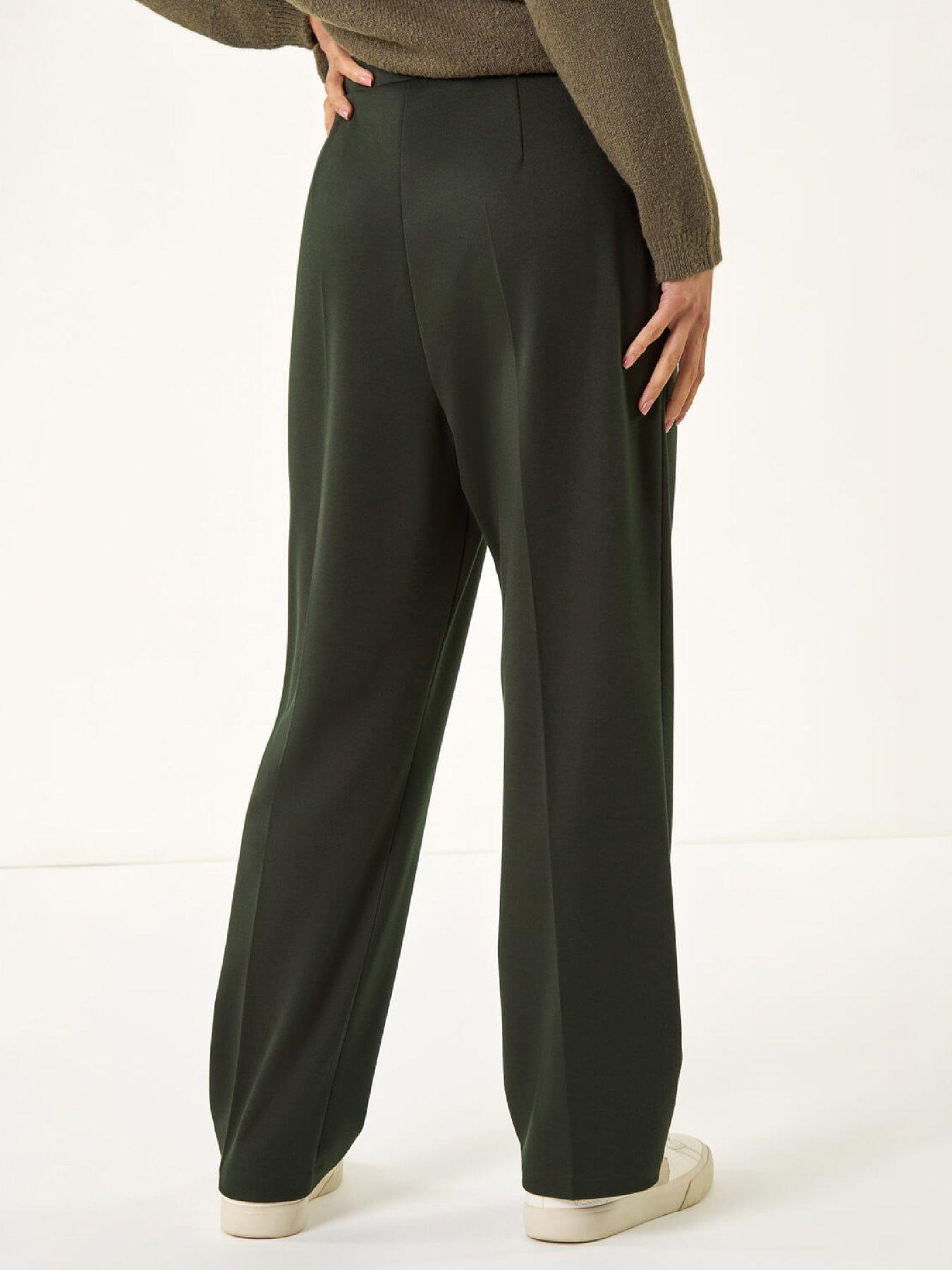 Image 3 of 4 of Roman Petite Straight Leg Ponte Stretch Trouser