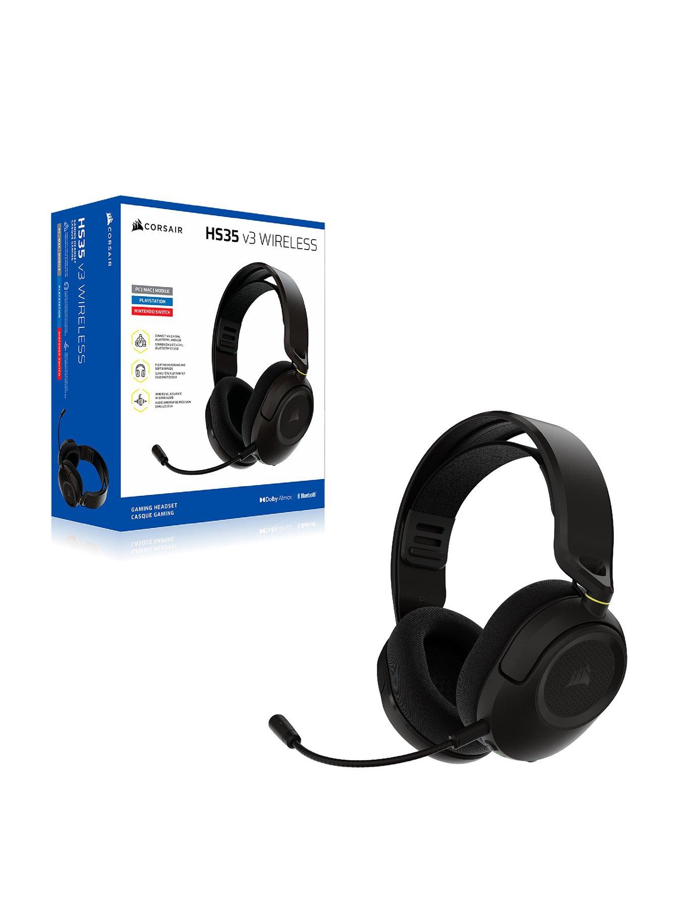 CORSAIR CORSAIR HS35 v3 Wireless Headset, Carbon, Playstation Packaging