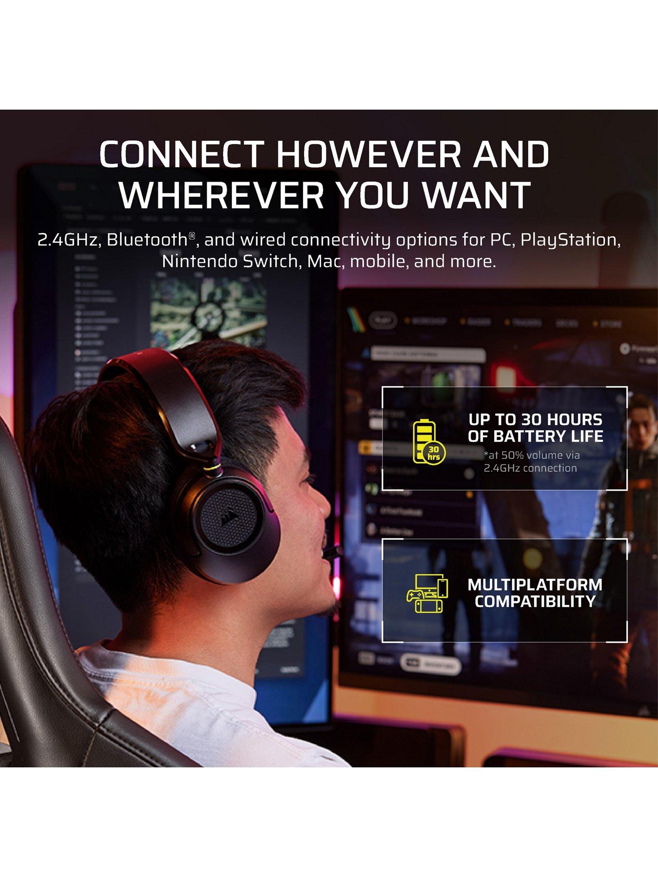 Image 4 of 7 of CORSAIR HS35 v3 Wireless Headset, Carbon, Playstation Packaging