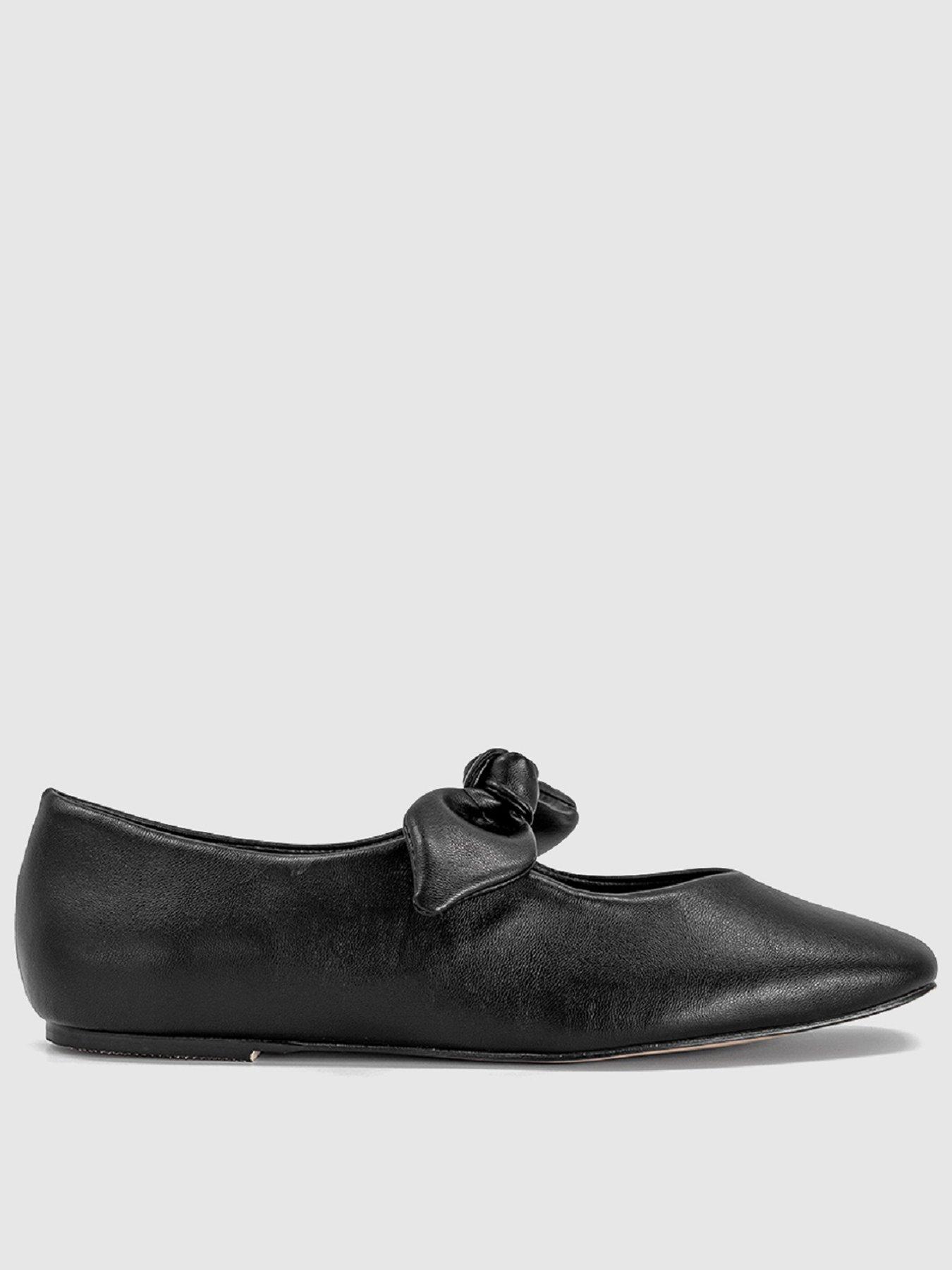 OFFICE Fliss Bow Ballerina Flats - Black