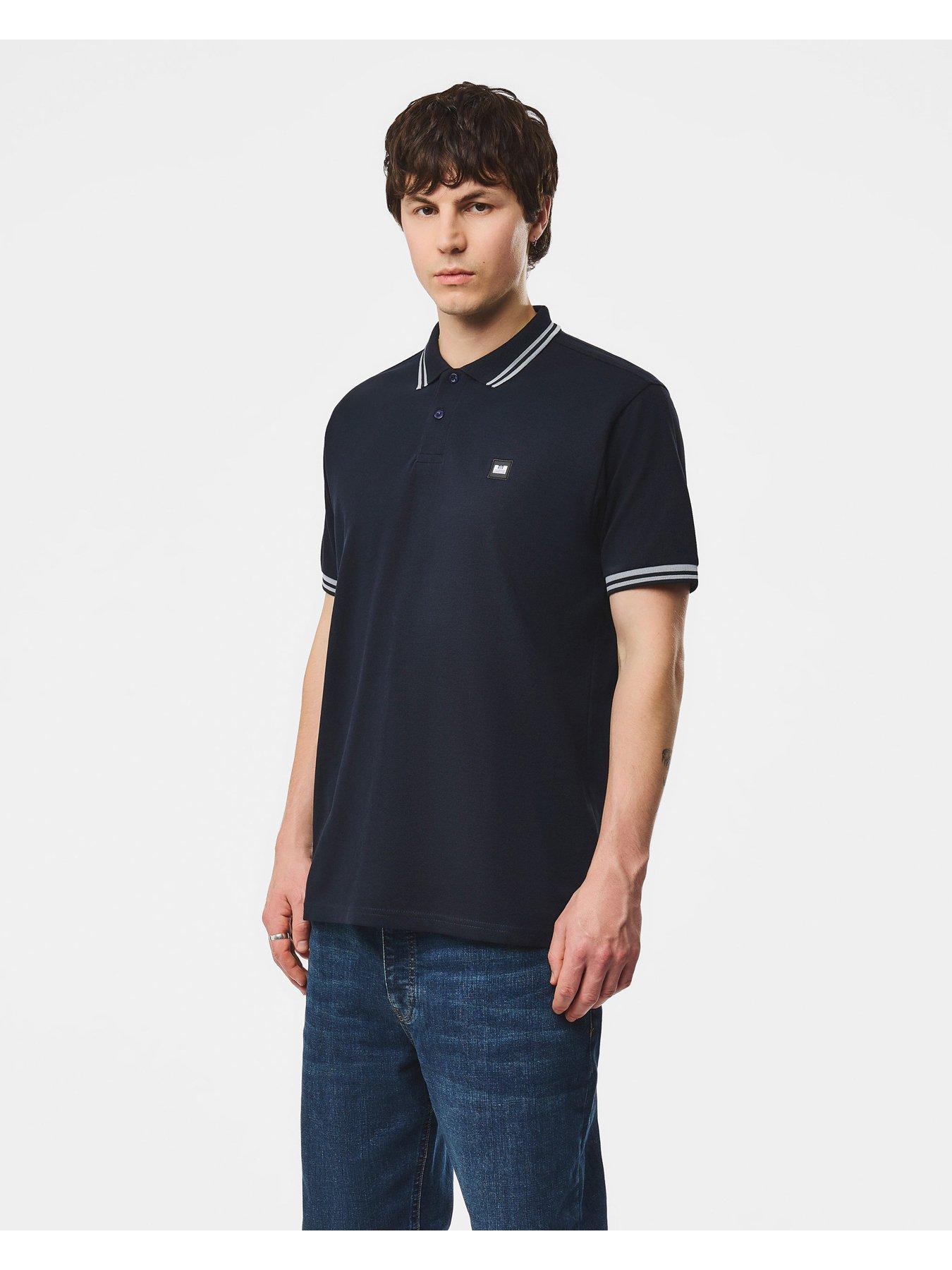 Image 1 of 7 of Weekend Offender Weekend Offender Levanto Short Sleeve Polo Shirt - Navy