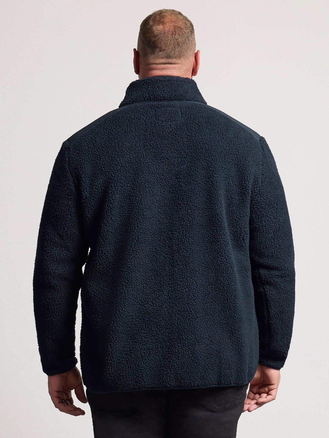 Image 2 of 4 of BadRhino Mens Borg Lined Zip Through Jacket - Blue