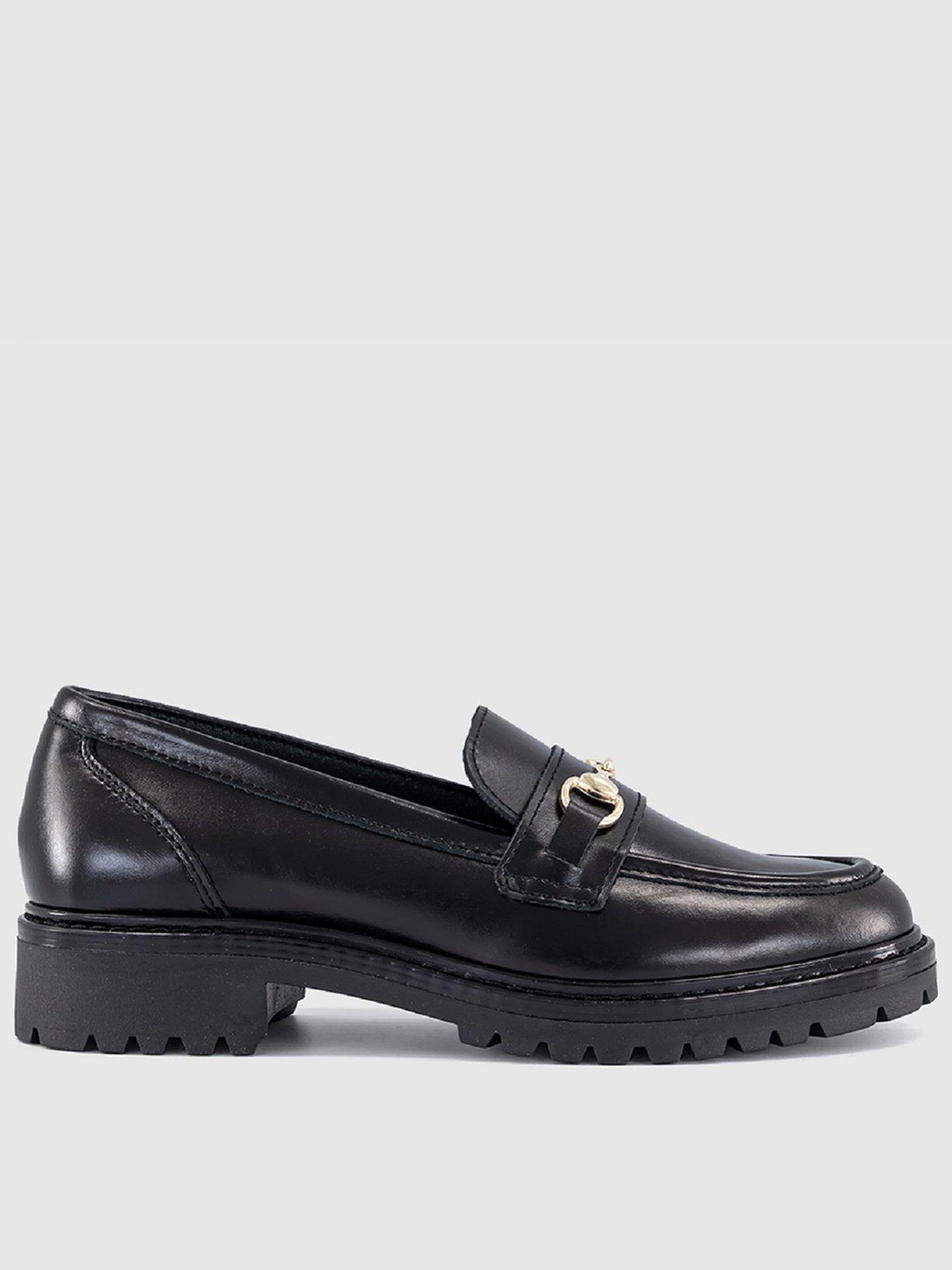 OFFICE Fenna Chunky Cleated Snaffle Loafers - Black