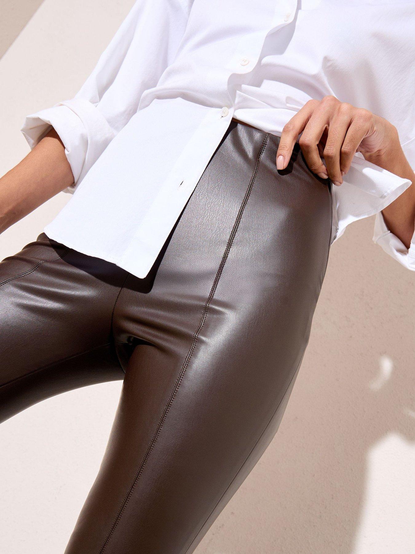 Image 3 of 4 of Friends Like These Pu Legging Plain