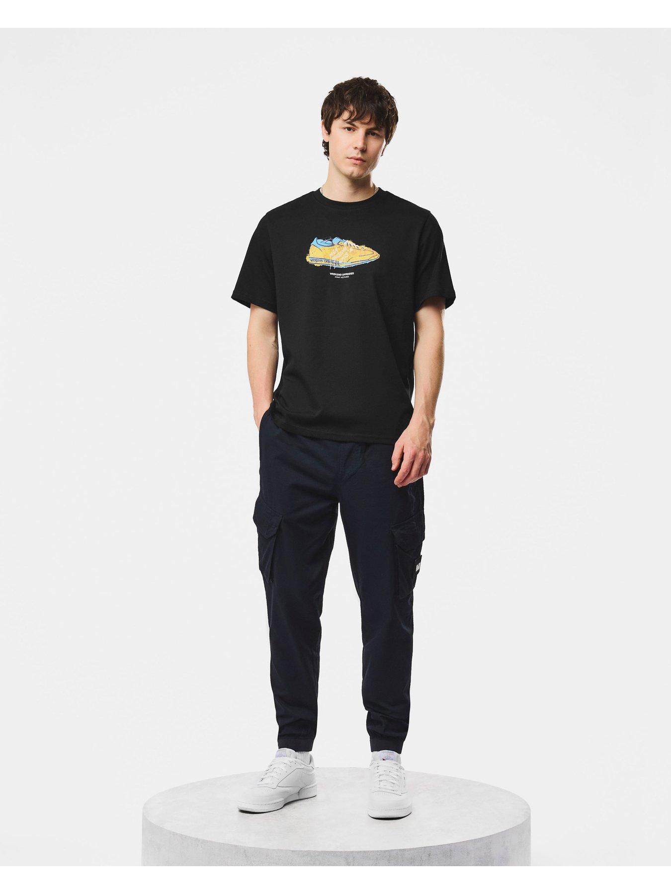 Image 2 of 5 of Weekend Offender Adventus Graphic Print Short Sleeve T-Shirt - Black
