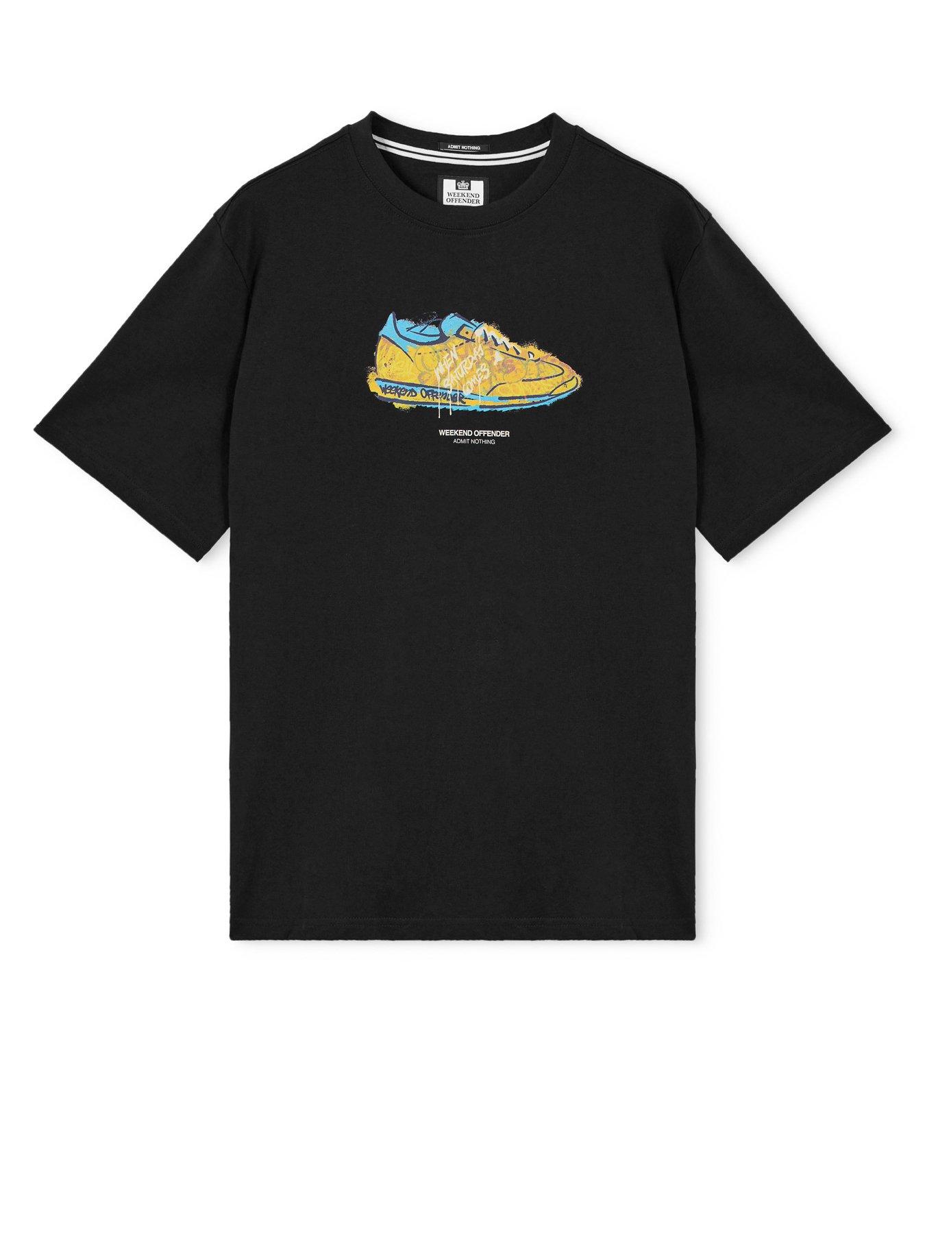 Image 5 of 5 of Weekend Offender Adventus Graphic Print Short Sleeve T-Shirt - Black