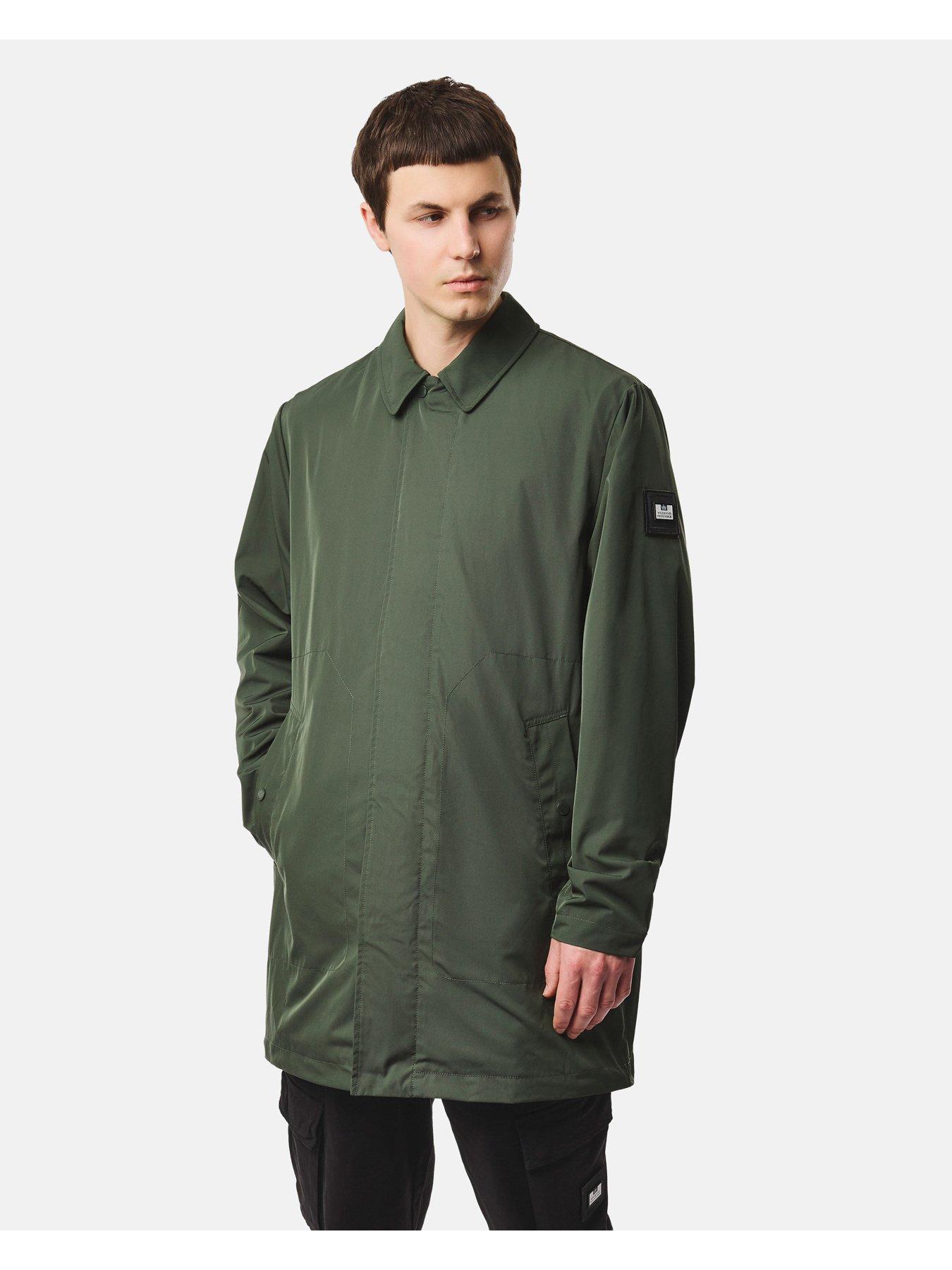 Weekend Offender Weekend Offender Avalon Badge Long Line Coat - Green