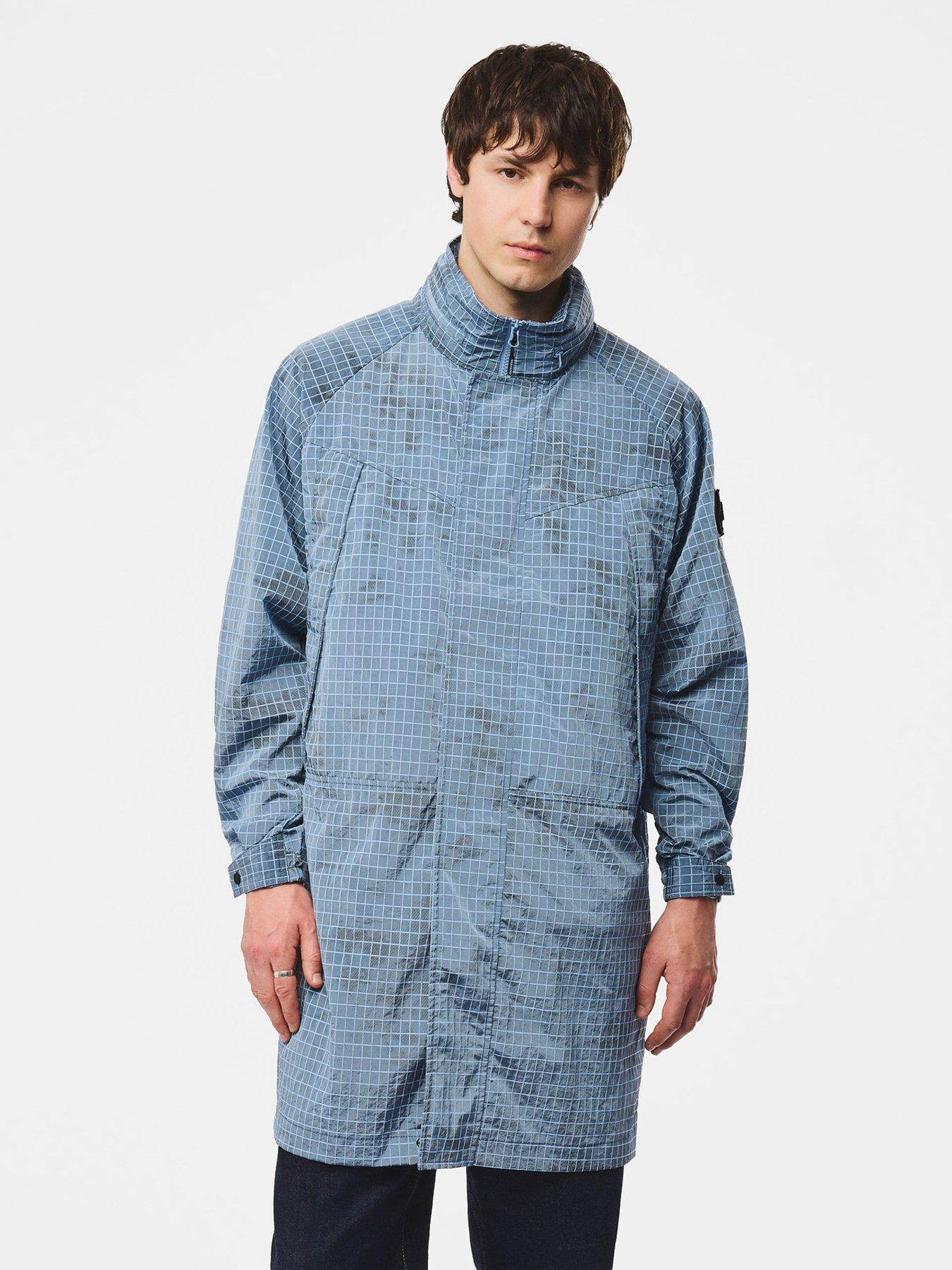 Weekend Offender Weekend Offender Algiers Badge Long Line Coat - Blue