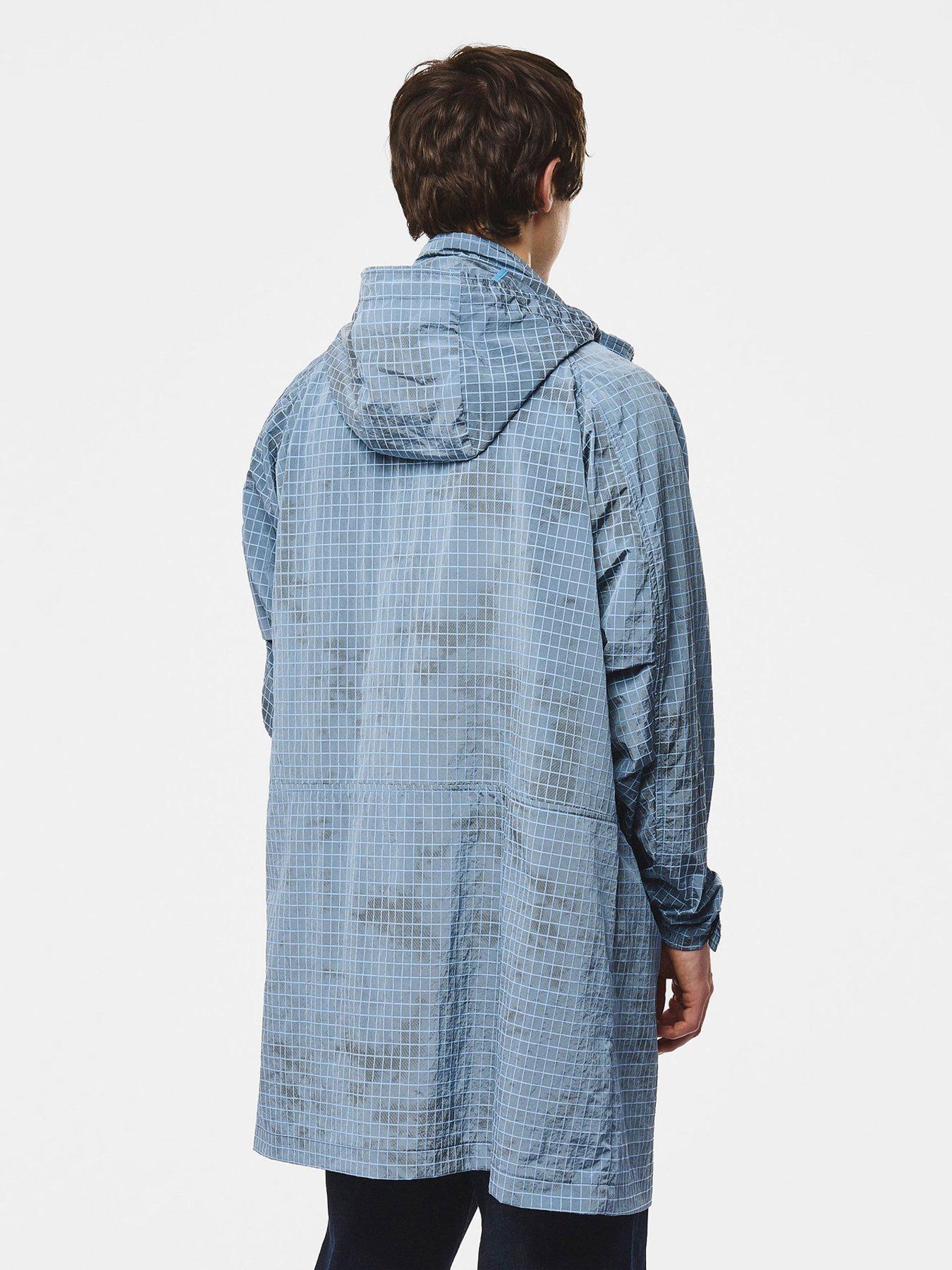 Image 2 of 7 of Weekend Offender Mens Algiers Longline Mac Jacket - Blue