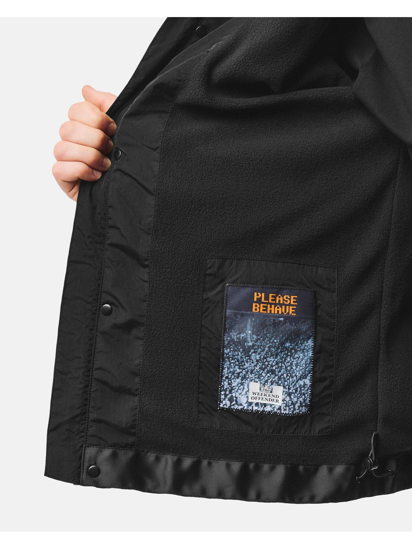 Image 3 of 7 of Weekend Offender Weekend Offender Tralee Hooded Technical Jacket - Black