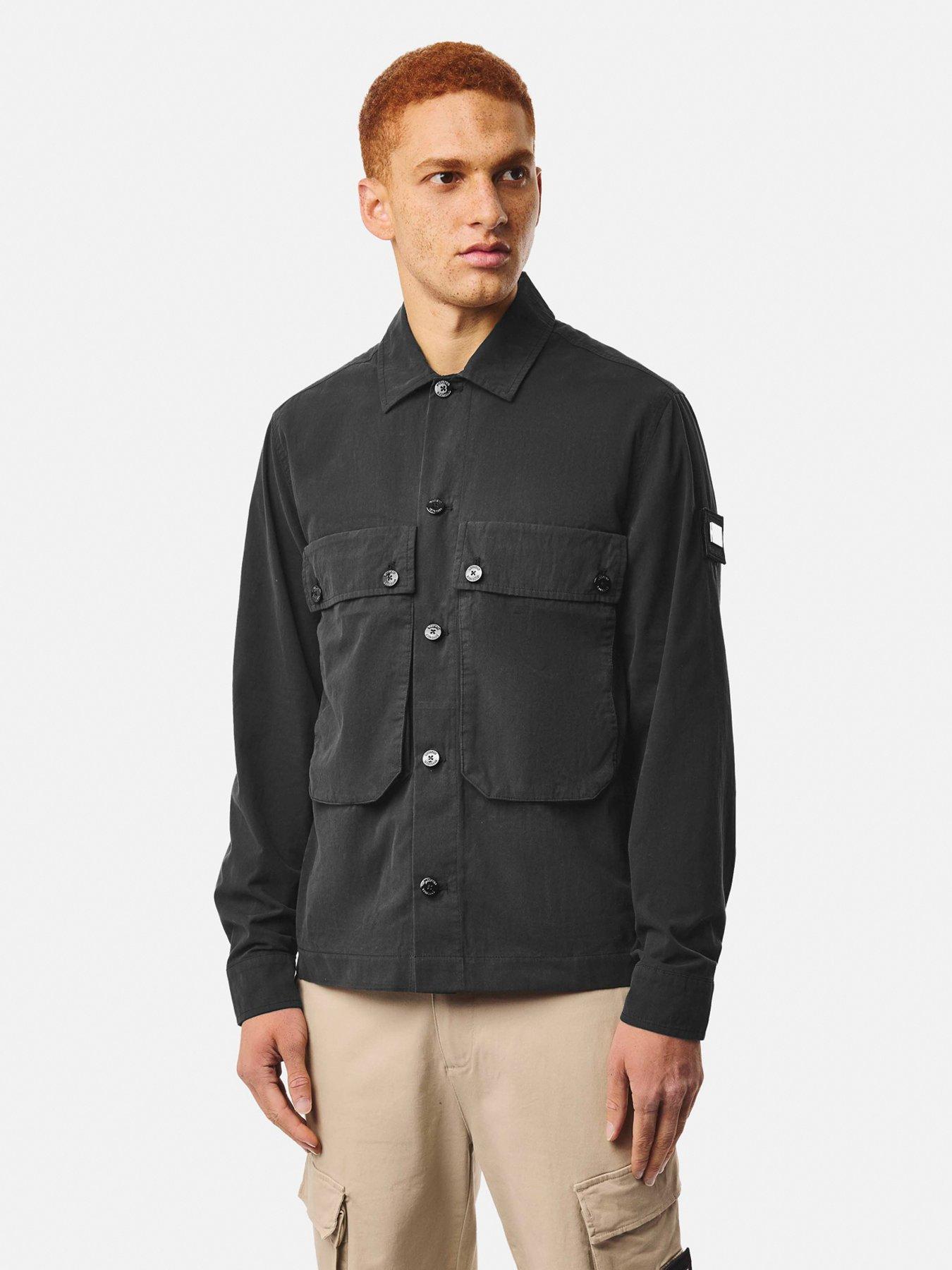 Weekend Offender Weekend Offender Pancho Technical Badge Overshirt - Black