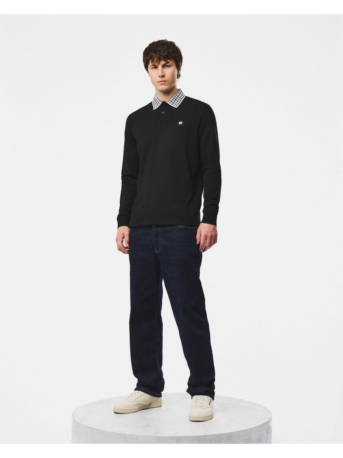 Image 3 of 6 of Weekend Offender Weekend Offender Lindley Rugby Shirt - Black