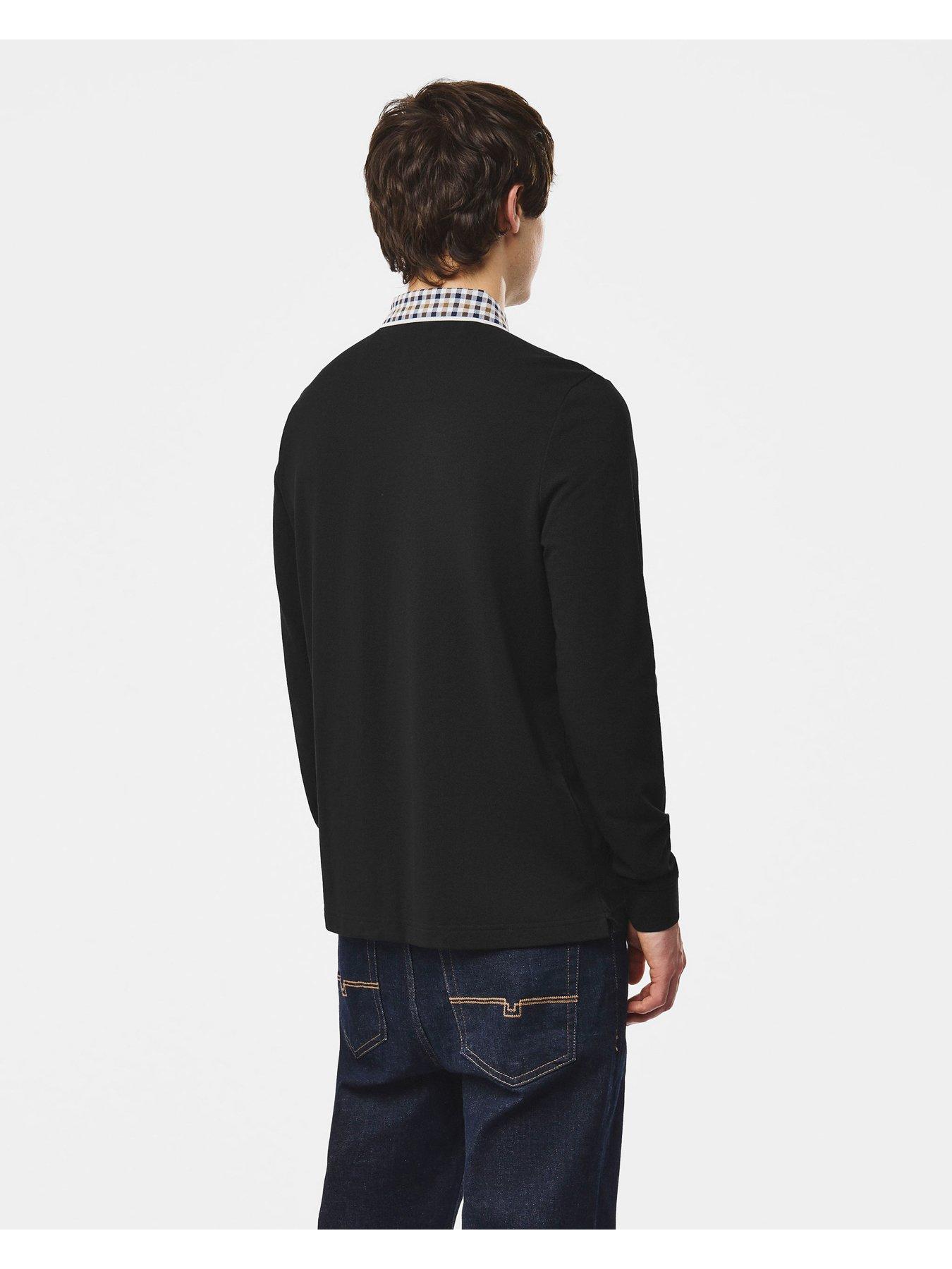 Image 4 of 6 of Weekend Offender Weekend Offender Lindley Rugby Shirt - Black