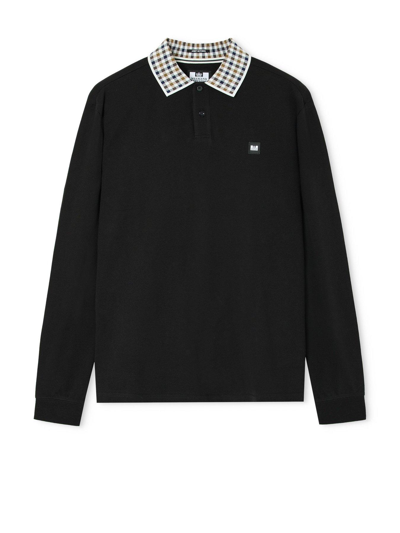 Image 5 of 6 of Weekend Offender Weekend Offender Lindley Rugby Shirt - Black