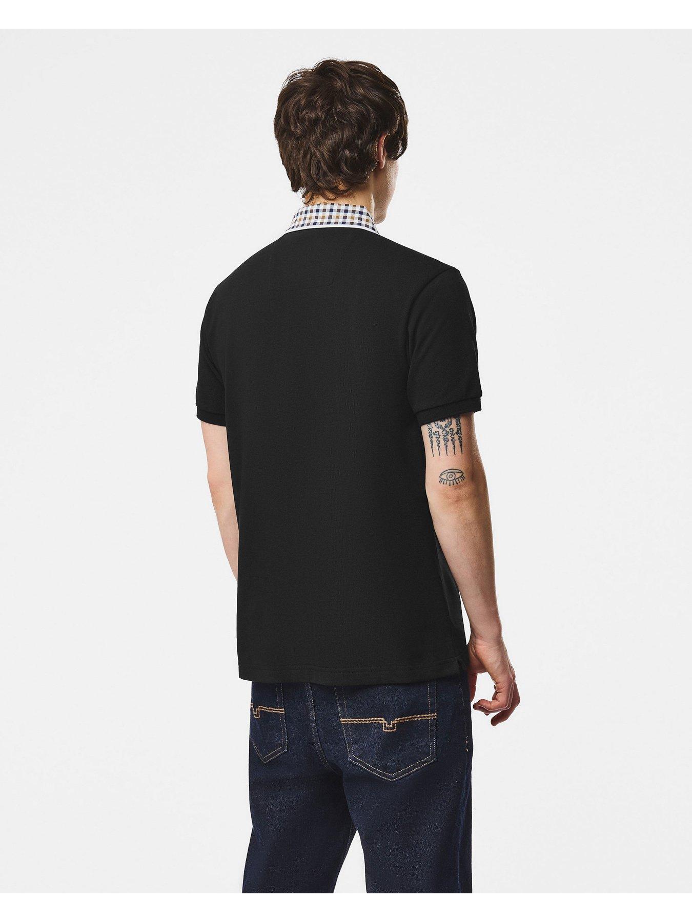 Image 4 of 6 of Weekend Offender Tipasa Short Sleeve Polo Shirt - Black
