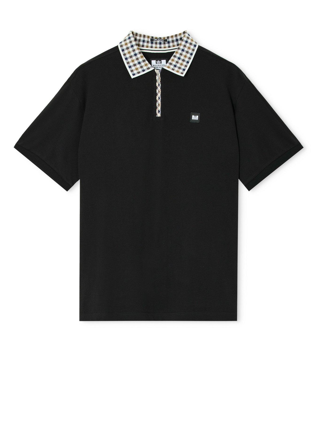 Image 5 of 6 of Weekend Offender Tipasa Short Sleeve Polo Shirt - Black