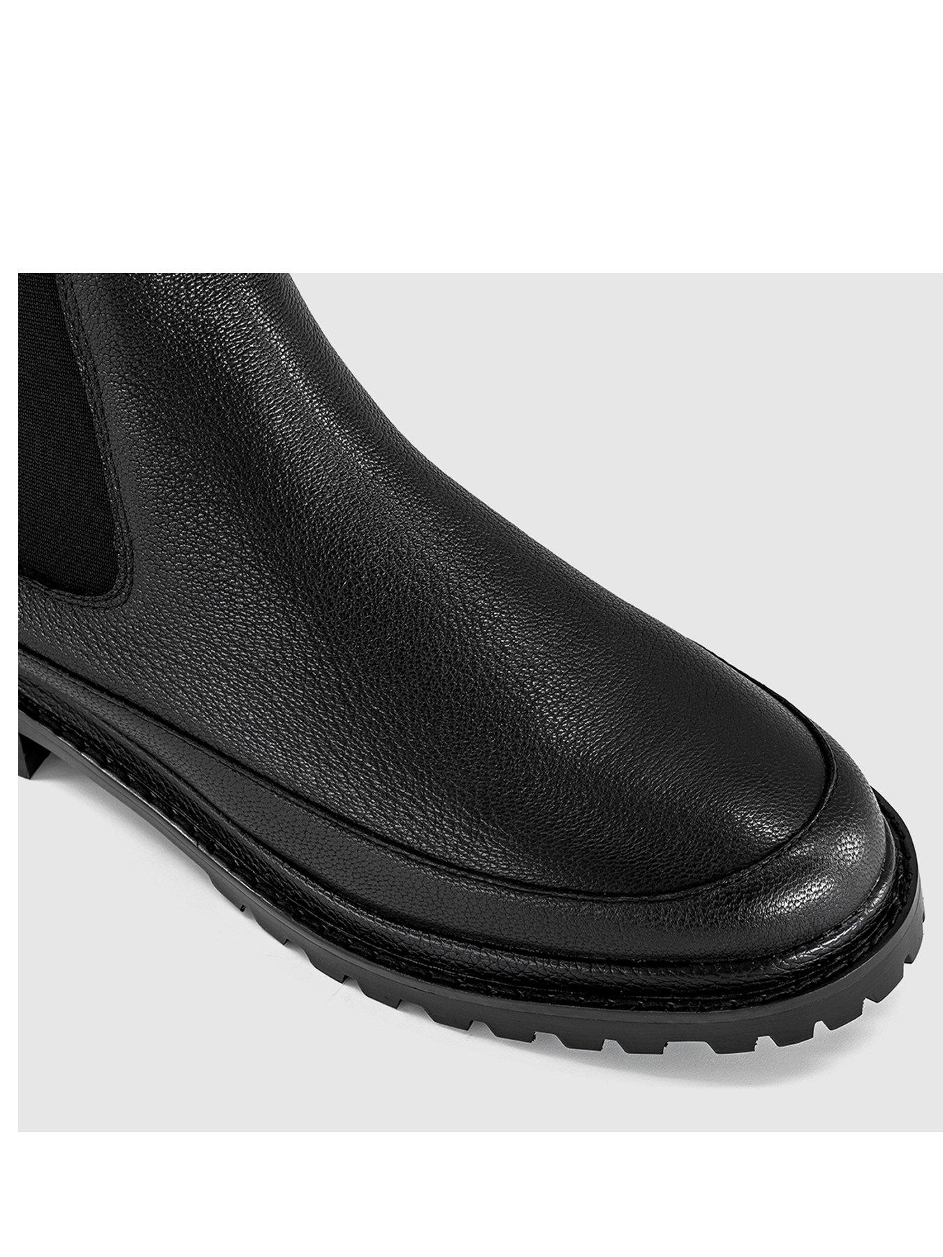 Image 3 of 3 of OFFICE Womens Accent Chunky Sole Chelsea Ankle Boots - Black