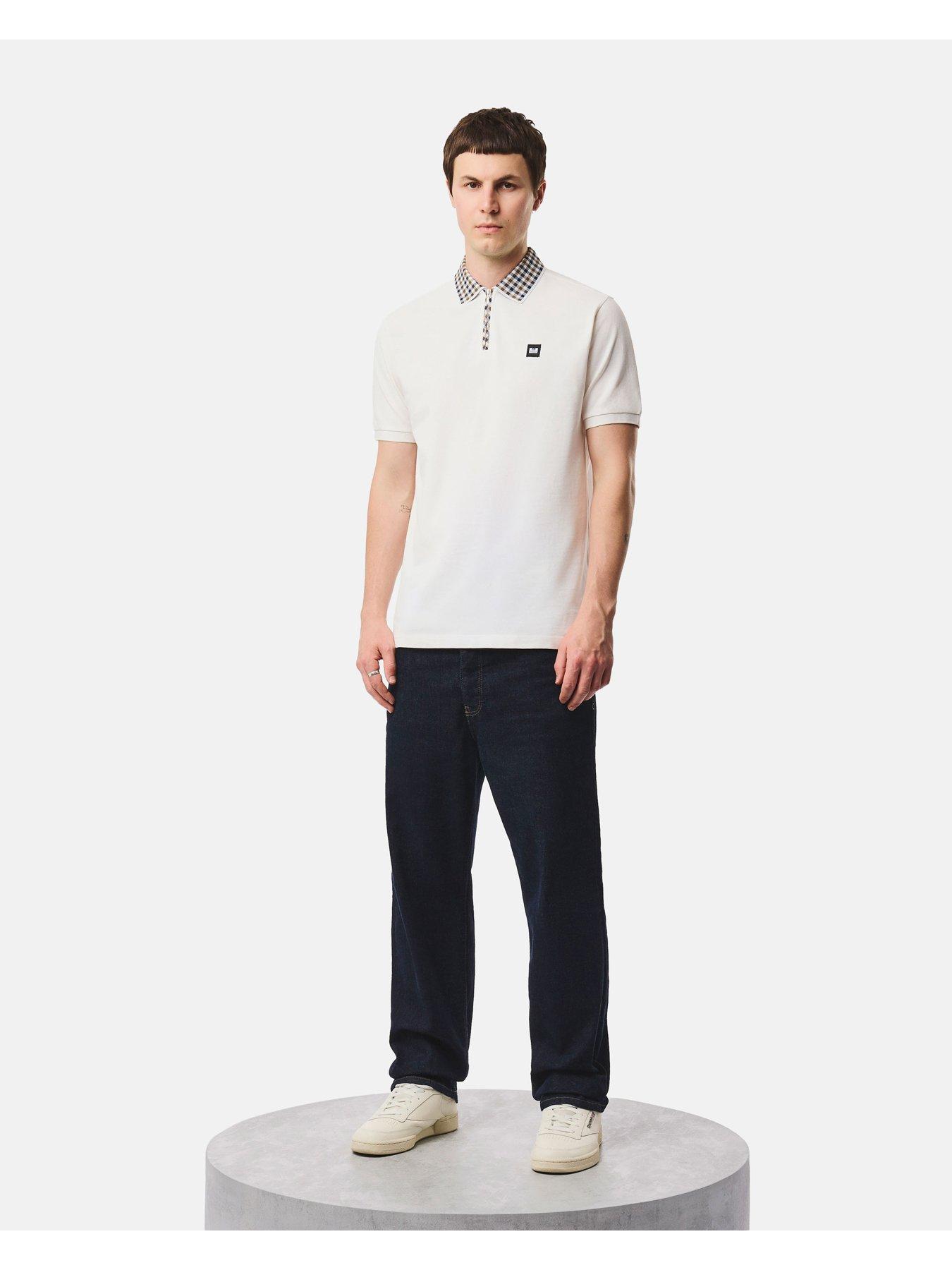 Image 3 of 6 of Weekend Offender Tipasa Short Sleeve Polo Shirt - White