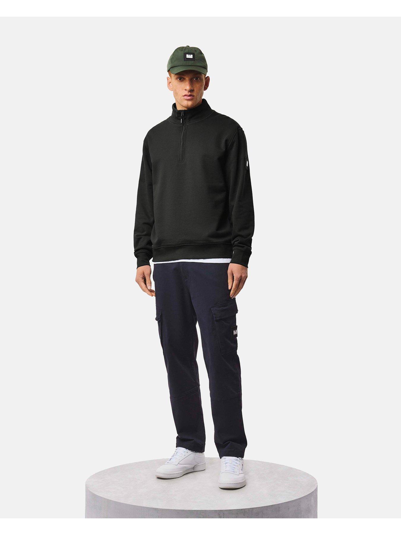 Image 2 of 5 of Weekend Offender Weekend Offender Kraviz 1/4 Zip Sweatshirt - Black