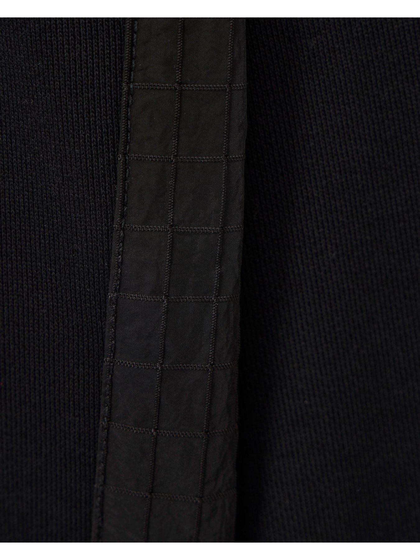 Image 6 of 6 of Weekend Offender Mens Crew Neck Badge Sweatshirt - Black