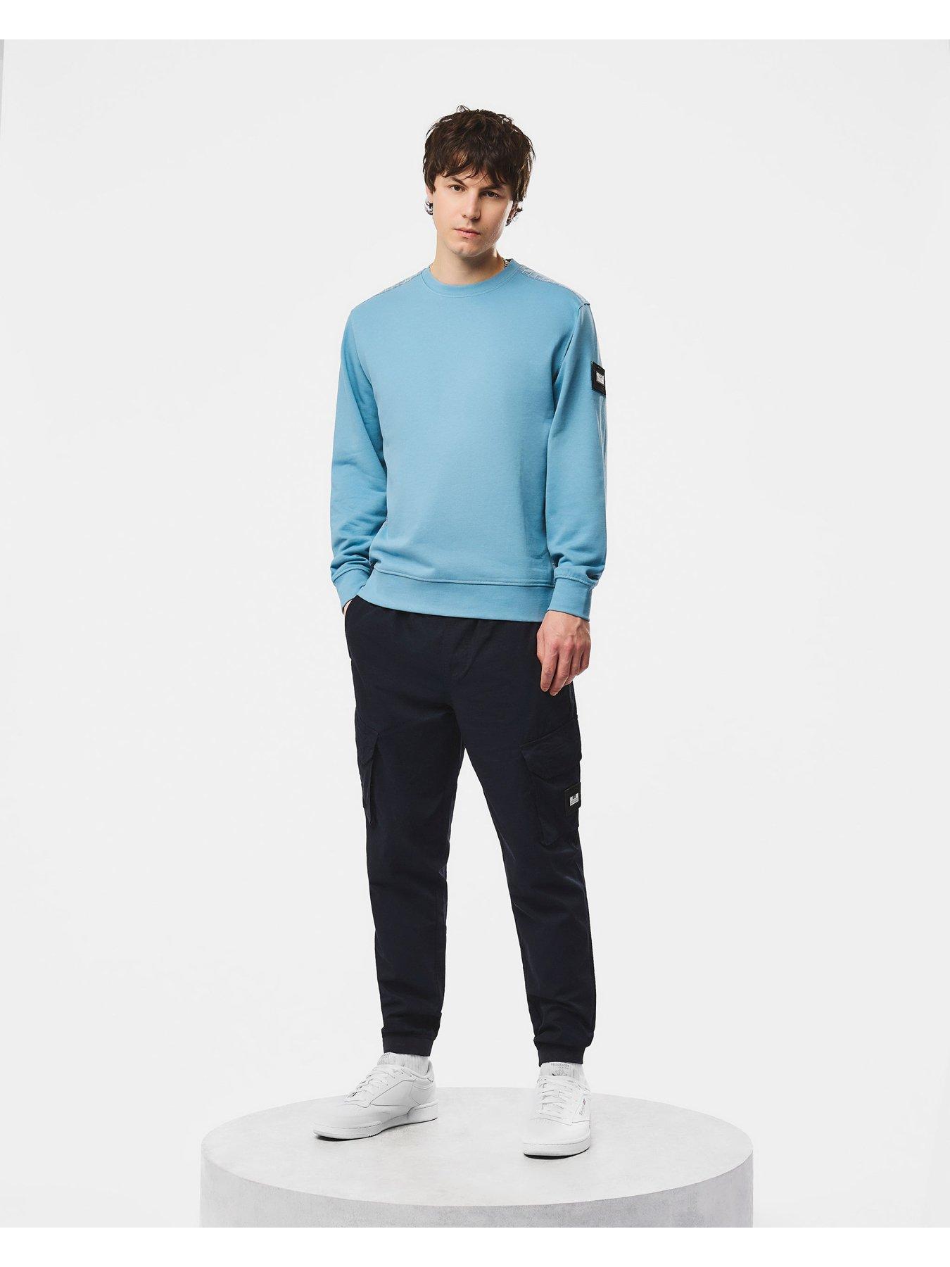 Image 2 of 6 of Weekend Offender Weekend Offender F Bomb Badge Sweatshirt - Blue