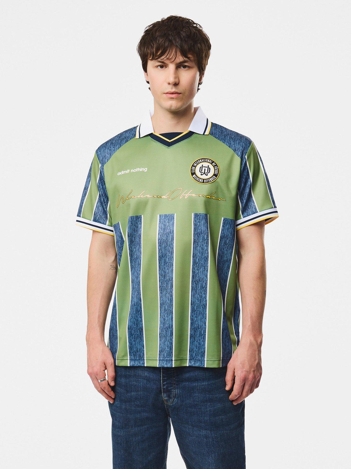 Image 1 of 6 of Weekend Offender Zanetti Football Shirt - Green