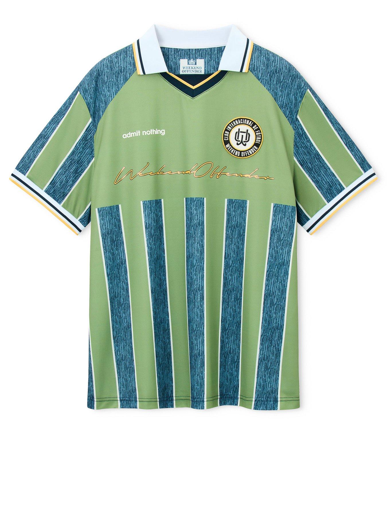 Image 4 of 6 of Weekend Offender Zanetti Football Shirt - Green