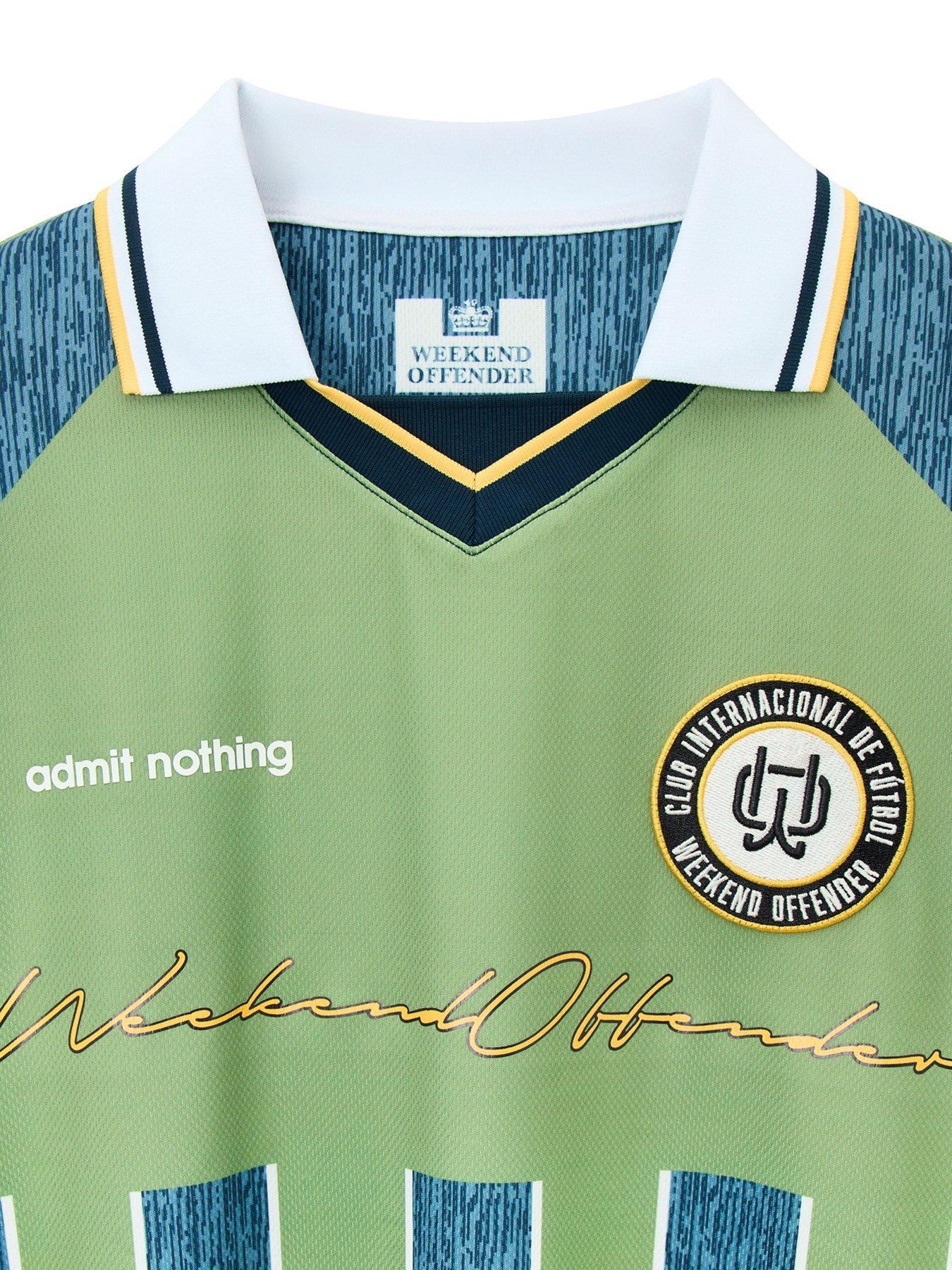 Image 5 of 6 of Weekend Offender Zanetti Football Shirt - Green
