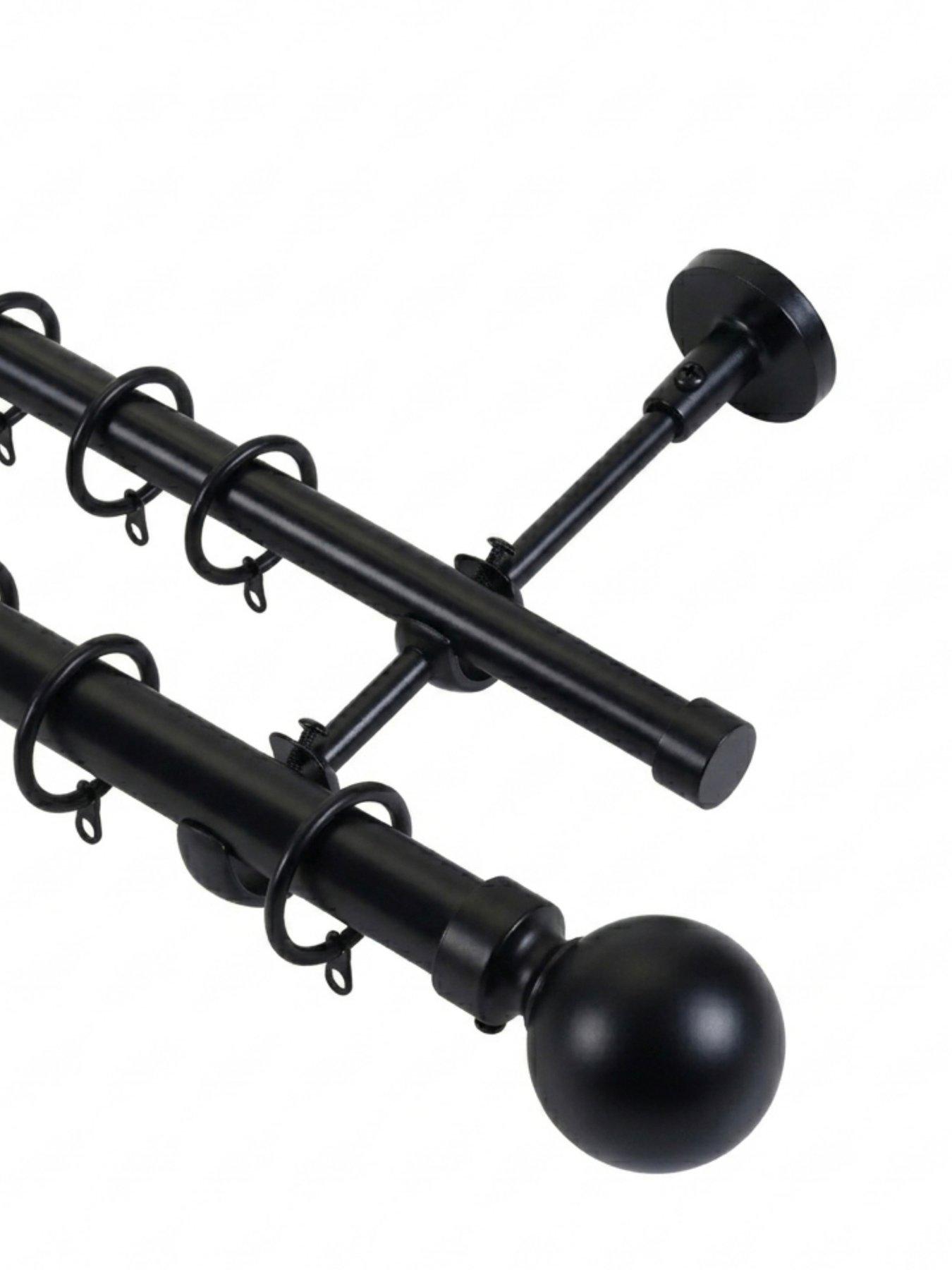 The Very Collection Double Ball End Curtain Pole 120-320cm 19mm  &  28mm